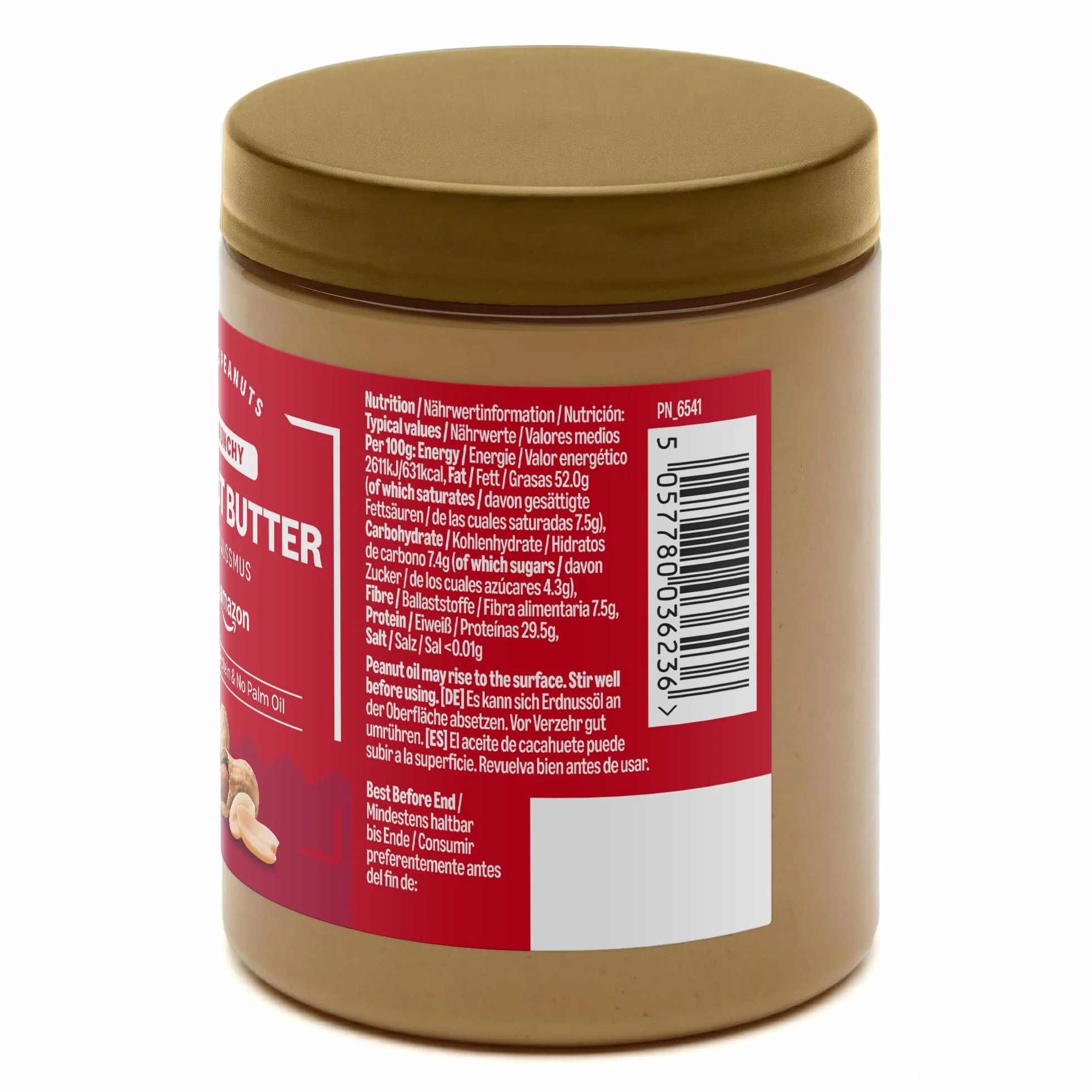 by Amazon Crema De Cacahuete Crujiente, 340g