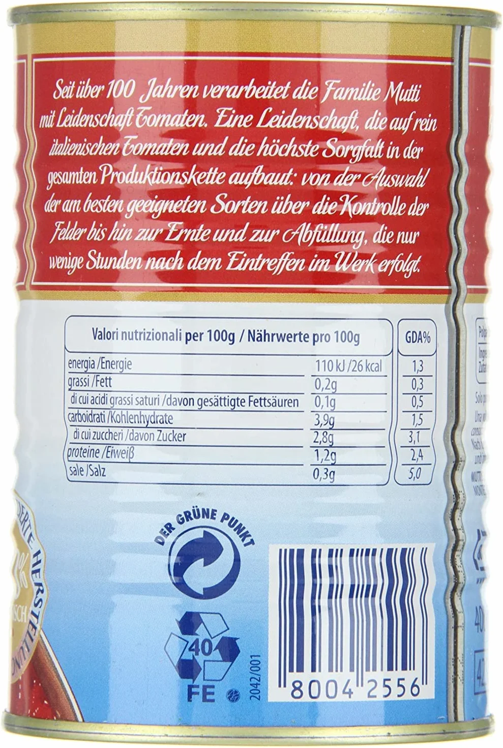 24x Mutti Polpa di Pomodoro Italian Pulped Tomato Sauce for Pasta 400 100% Italian!