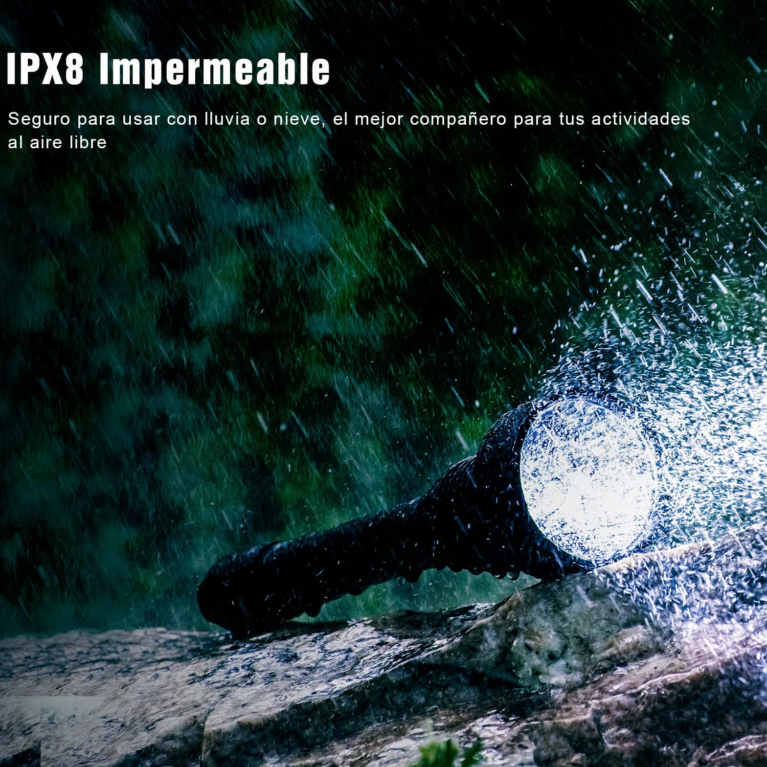 TrustFire T70 Linterna 2300 Lúmenes XHP-35HI LED IPX8 1000 Metros Alcance Caza Profesional