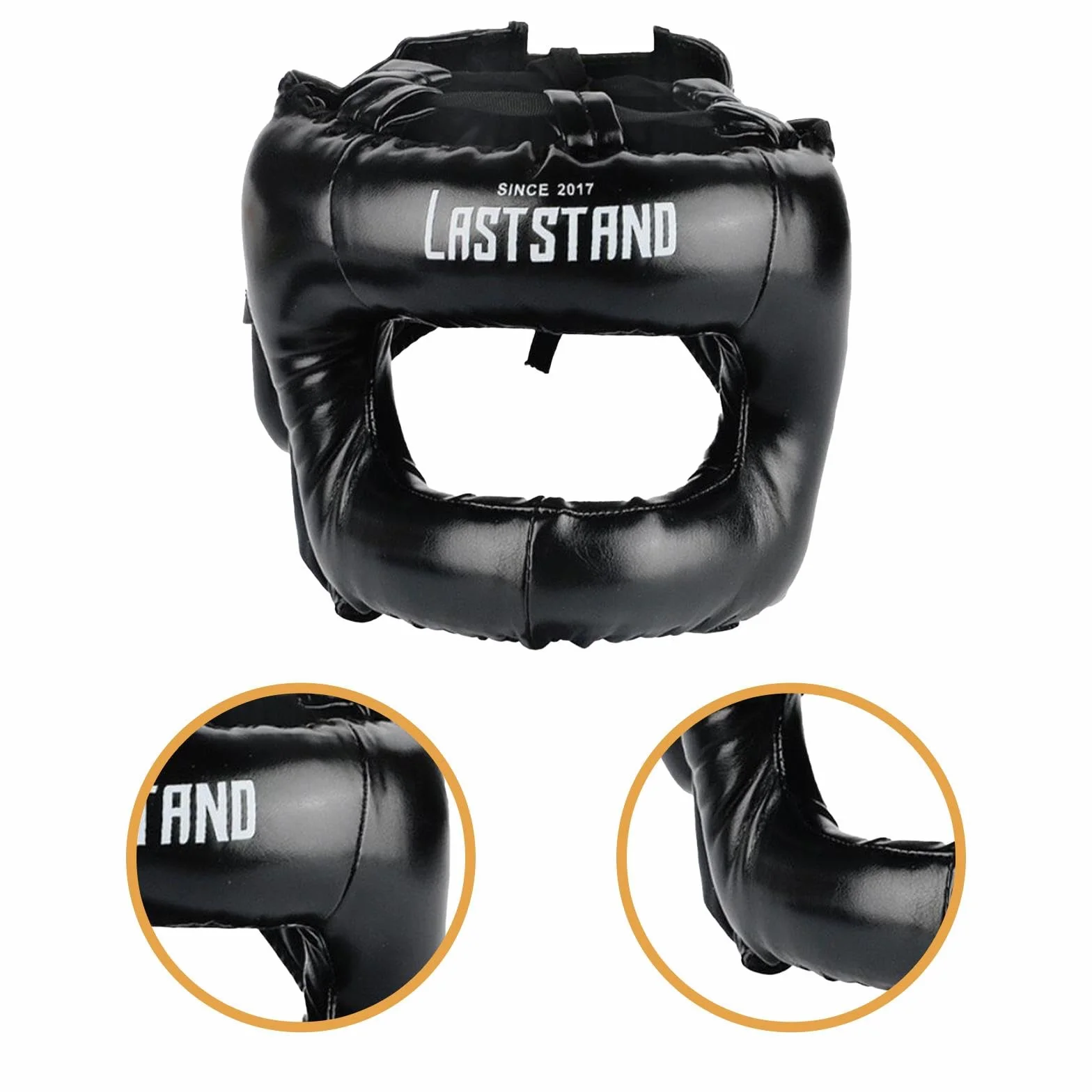 Casco de Kickboxing Protector Cefálico con Visión Clara Acolchado Suave