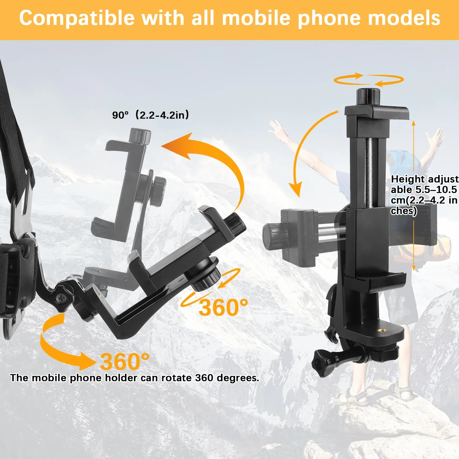 Arnés de Pecho Soporte para GoPro y Smartphone