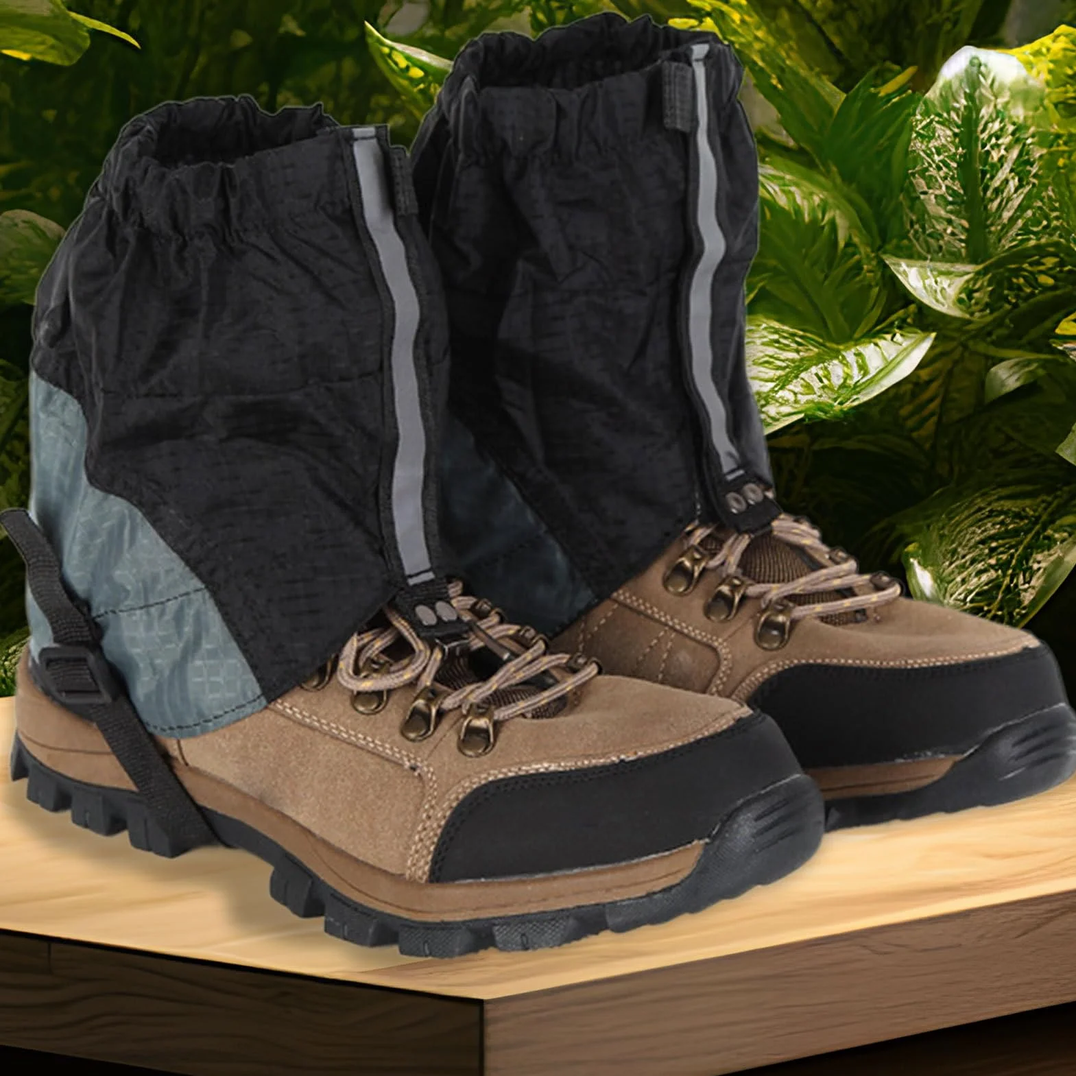 Polainas para Senderismo - Cubrezapatos para Raquetas de Nieve Transpirable Ajustable para Trekking