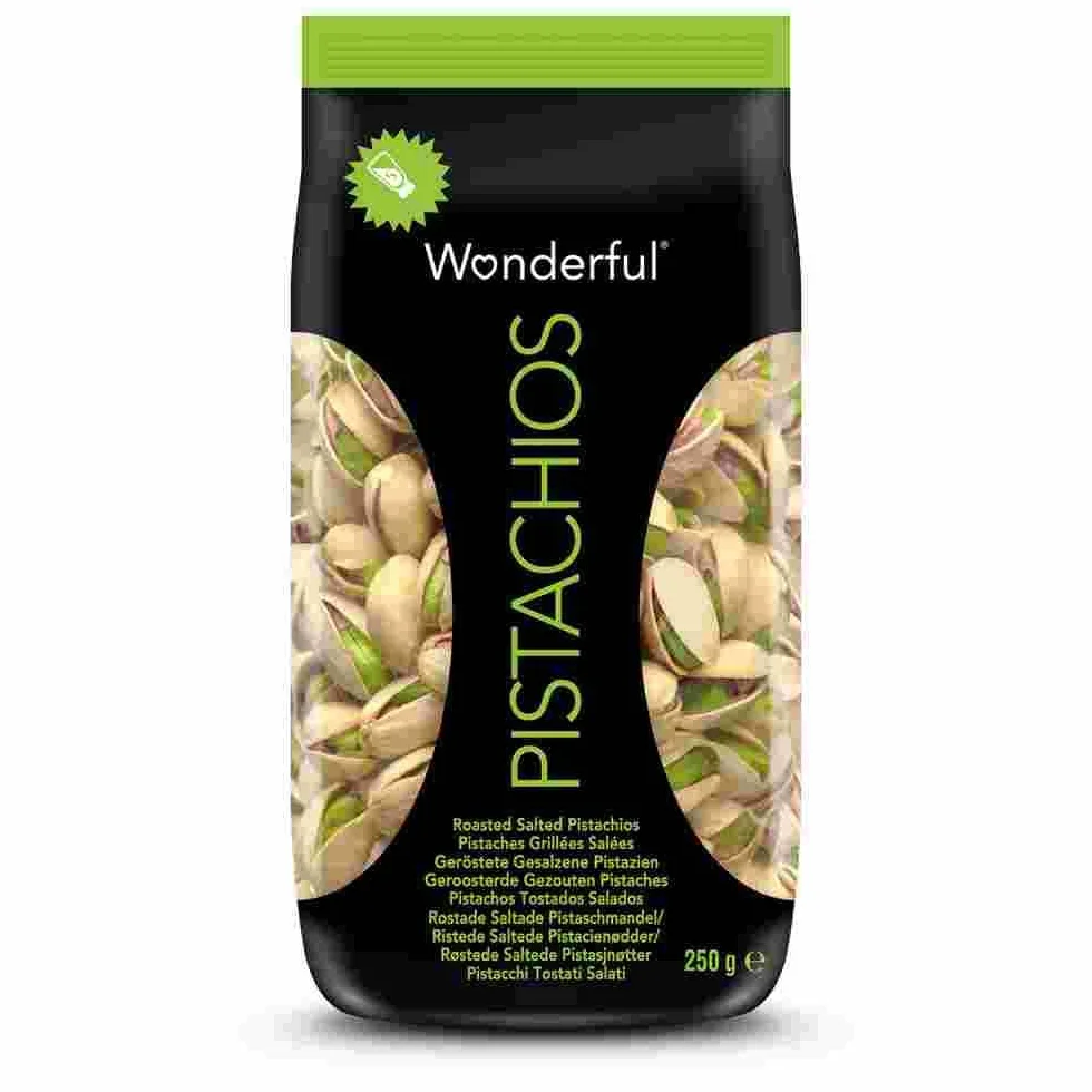 Wonderful Pistachios & Almonds Sachet Pistaches Grillées Salées 250 G