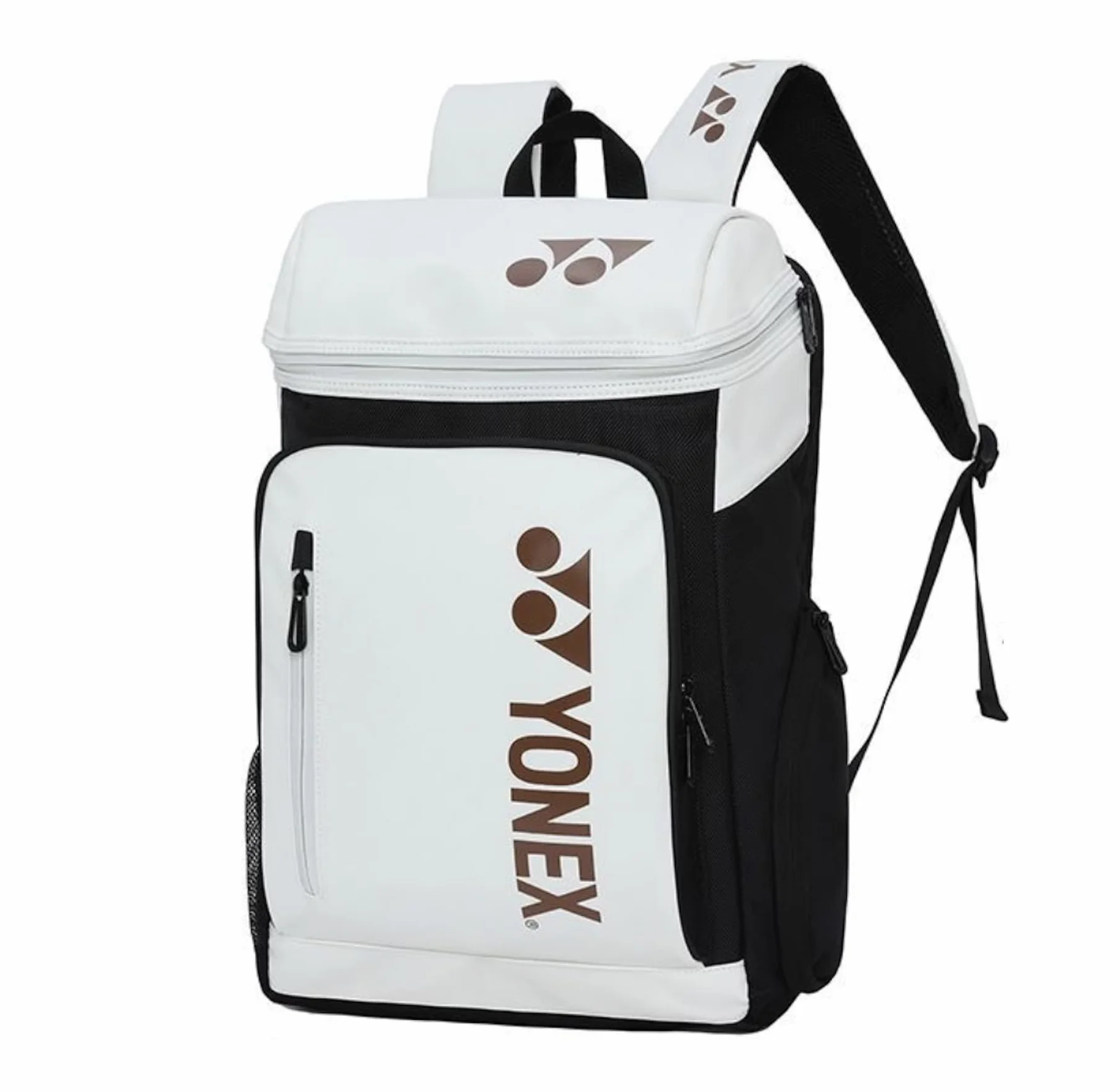 YONEX Bolsa Deportiva de Raqueta para Bádminton y Tenis, Compartimento Separado para Zapatos, Blanco y Negro