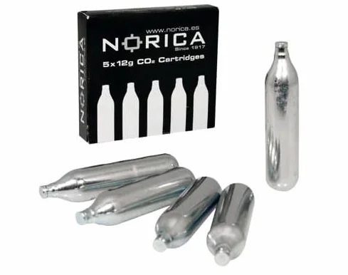 Cartuchos de Carga CO2 Norica Airguns 5x12 Gramos