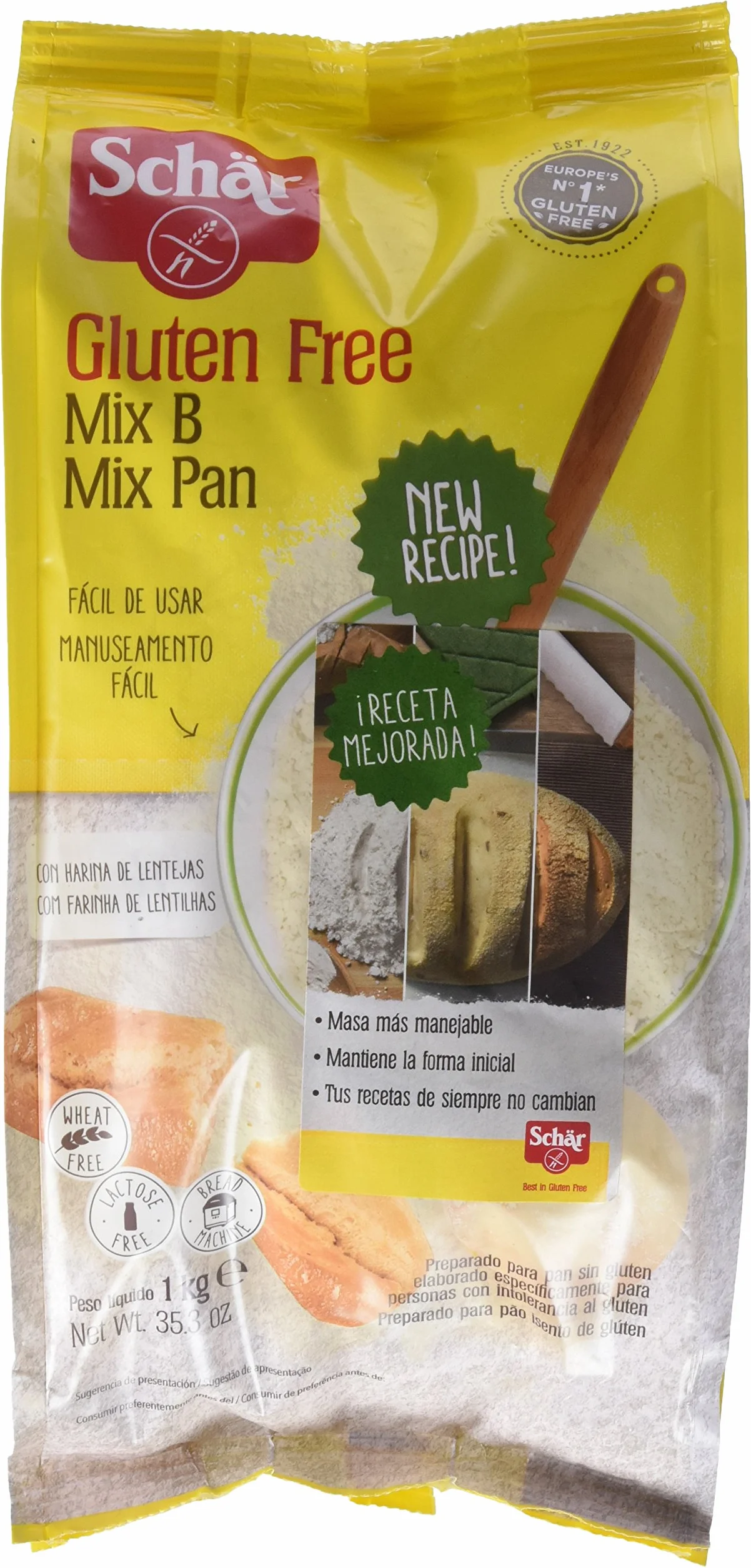 Dr. Schar Mix B Harina sin Gluten - 1000 gr - [Pack de 5]