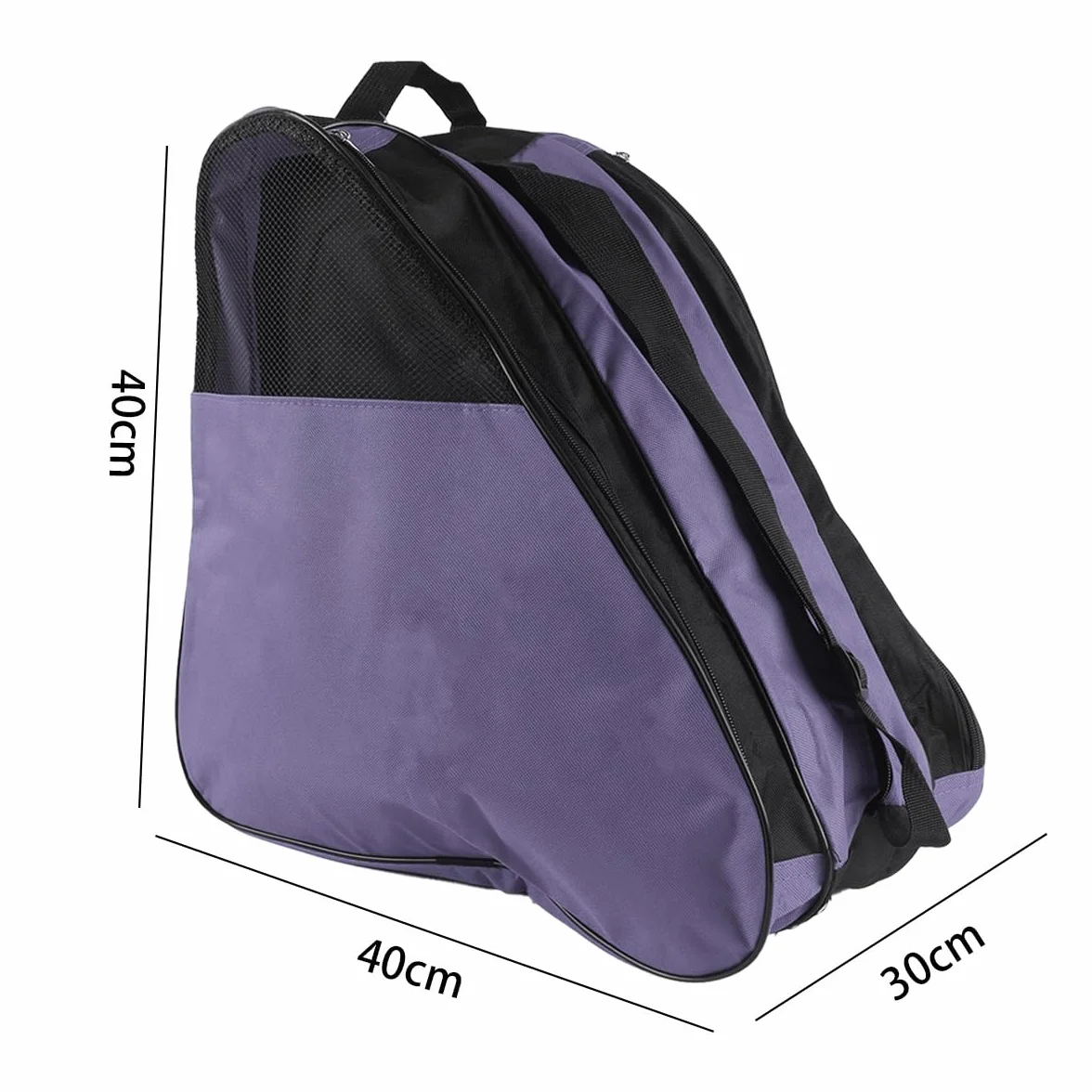 Bolsa para patines de mujer, hielo, esquí, hockey sobre hielo adulto (morado)