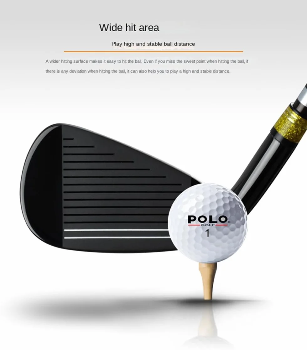 Hierro #7 para palos de golf con eje de carbono para diestros