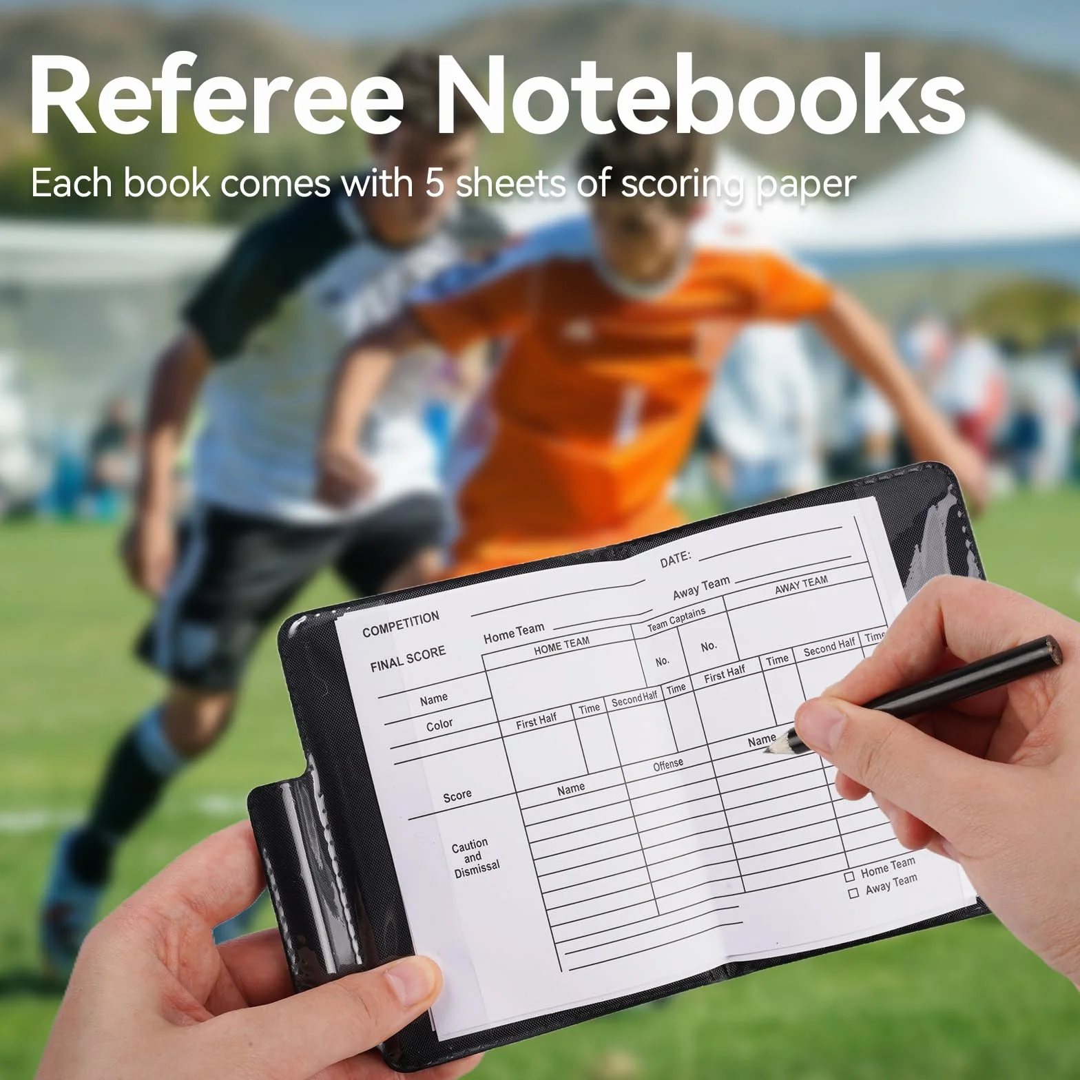 Kit de Tarjetas de Árbitro 21 Piezas, Juego de Fútbol con Tarjeta Roja y Amarilla para Deportes Escolares