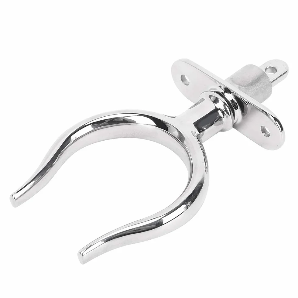 Qqmora Horquilla de Remo Acero Inoxidable para Barco de Remos Yate Marino