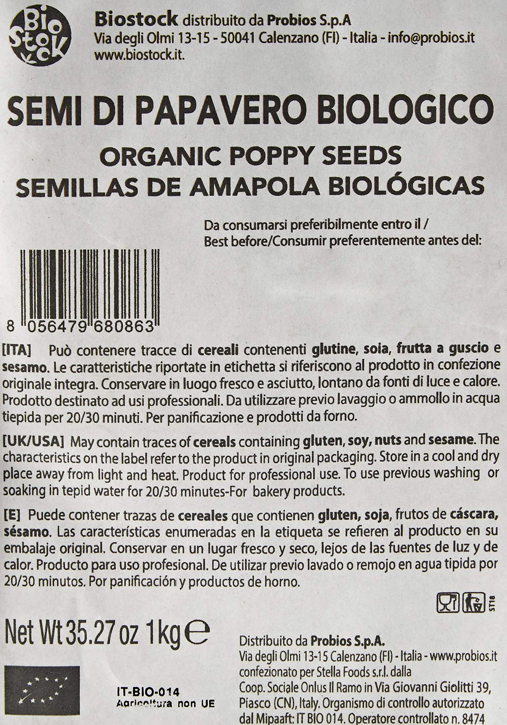 Probios Semillas de amapola 1kg bio