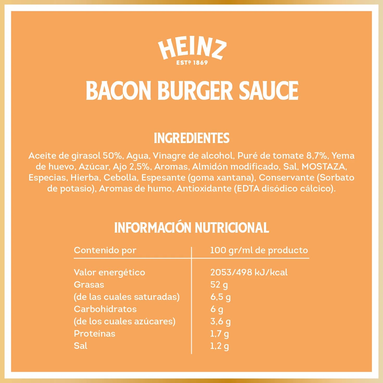 Heinz Salsa Bacon Burger 220ml
