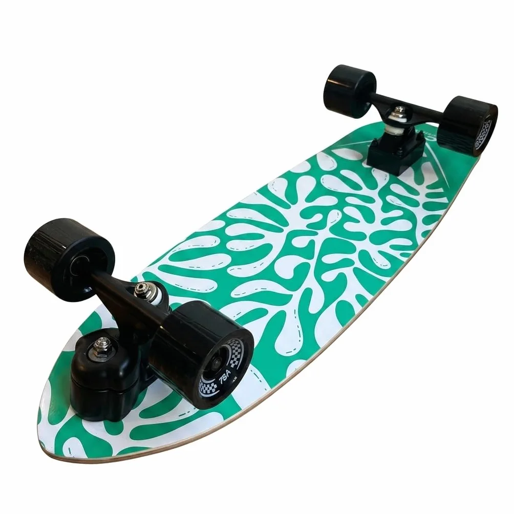 ACTA Surfskate Seaweed 31" Tabla de Surf Arce 7 Pliegues para Principiantes Intermedios Pumptrack Cruising Carving Urbano