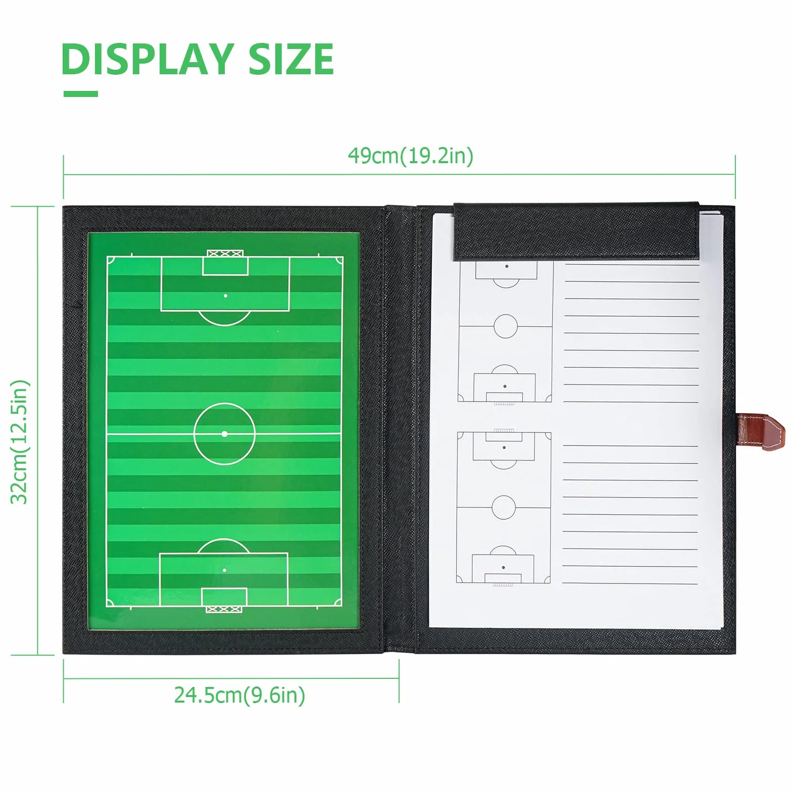 Pizarra Entrenador Fútbol Plegable Portátil Papel Táctico Equipo Planificación Táctica
