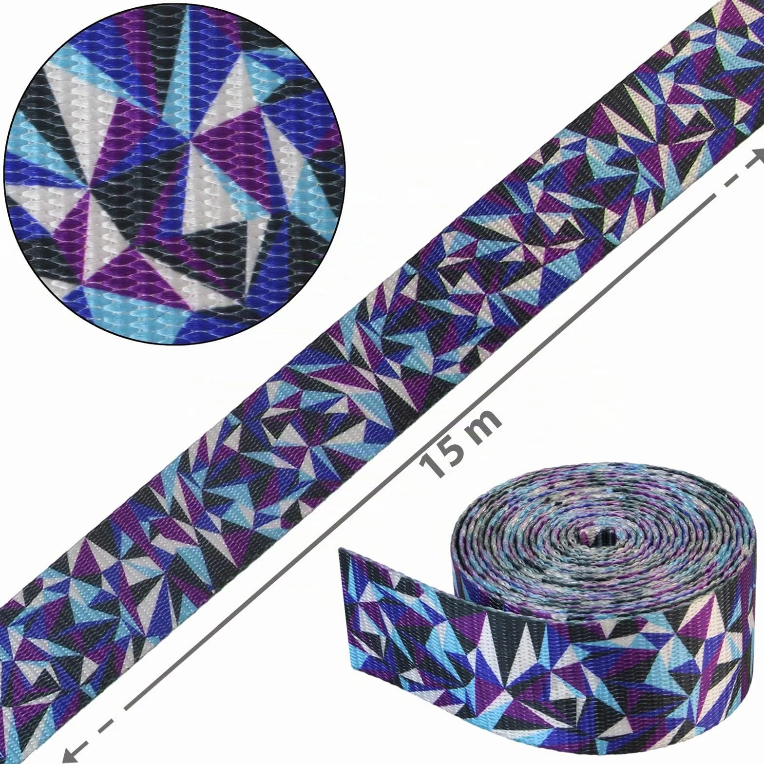 ALPIDEX Slackline Set 15 m Protector de árbol Protector de trinquete