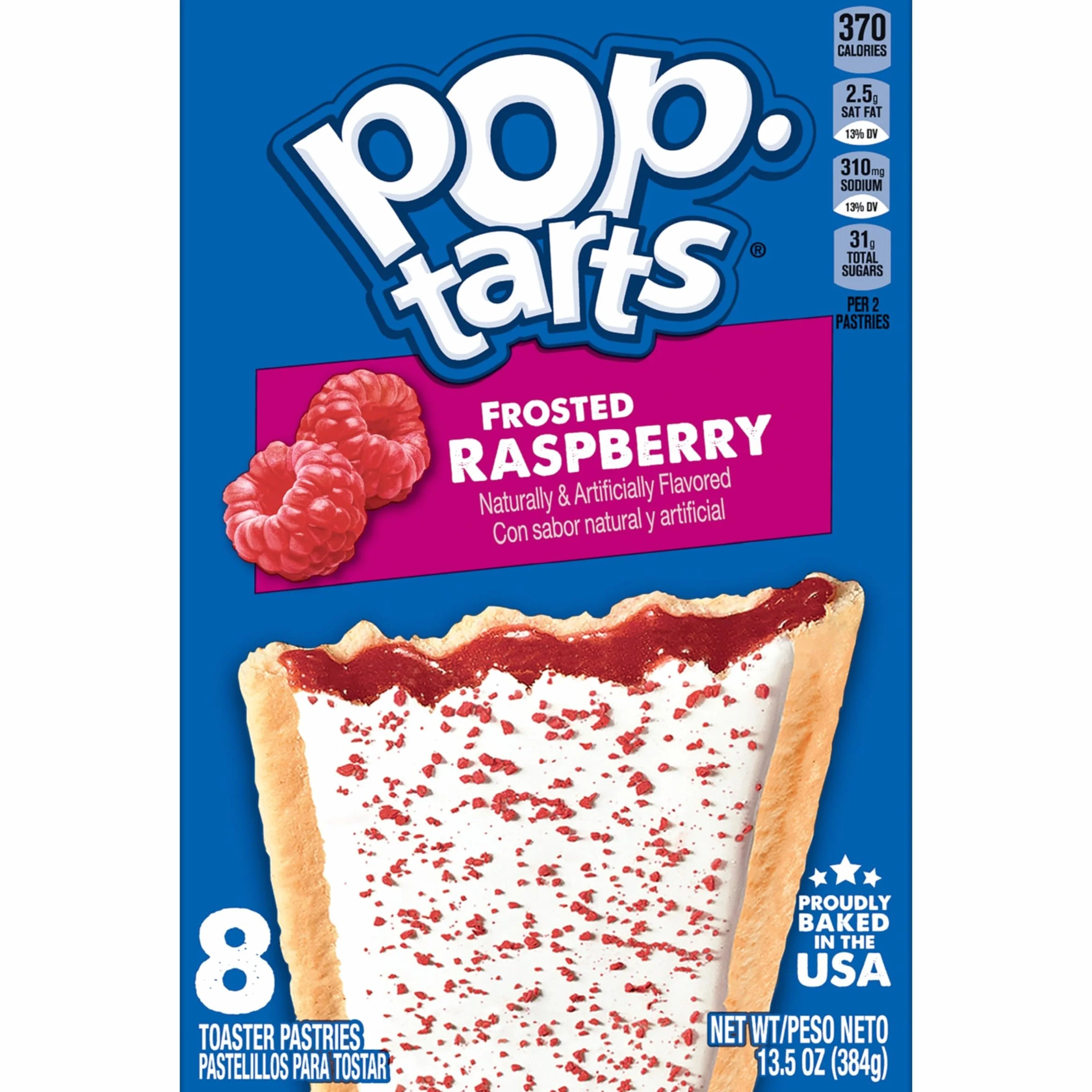 Pop Tarts Frambuesa Esmerilada, 384 g