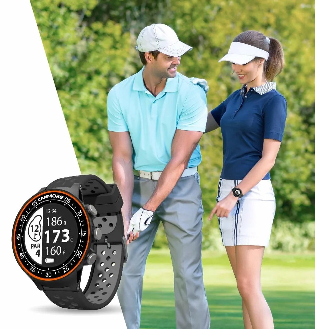 CANMORE TW411 Reloj GPS golf rastreador fitness 41000 cursos precargados chip IC azul