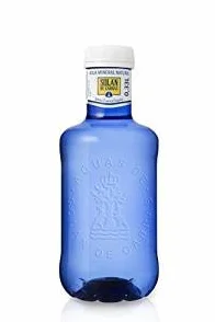 Caja de 12 frascos de agua mineral Solan de Cabras 330 ml