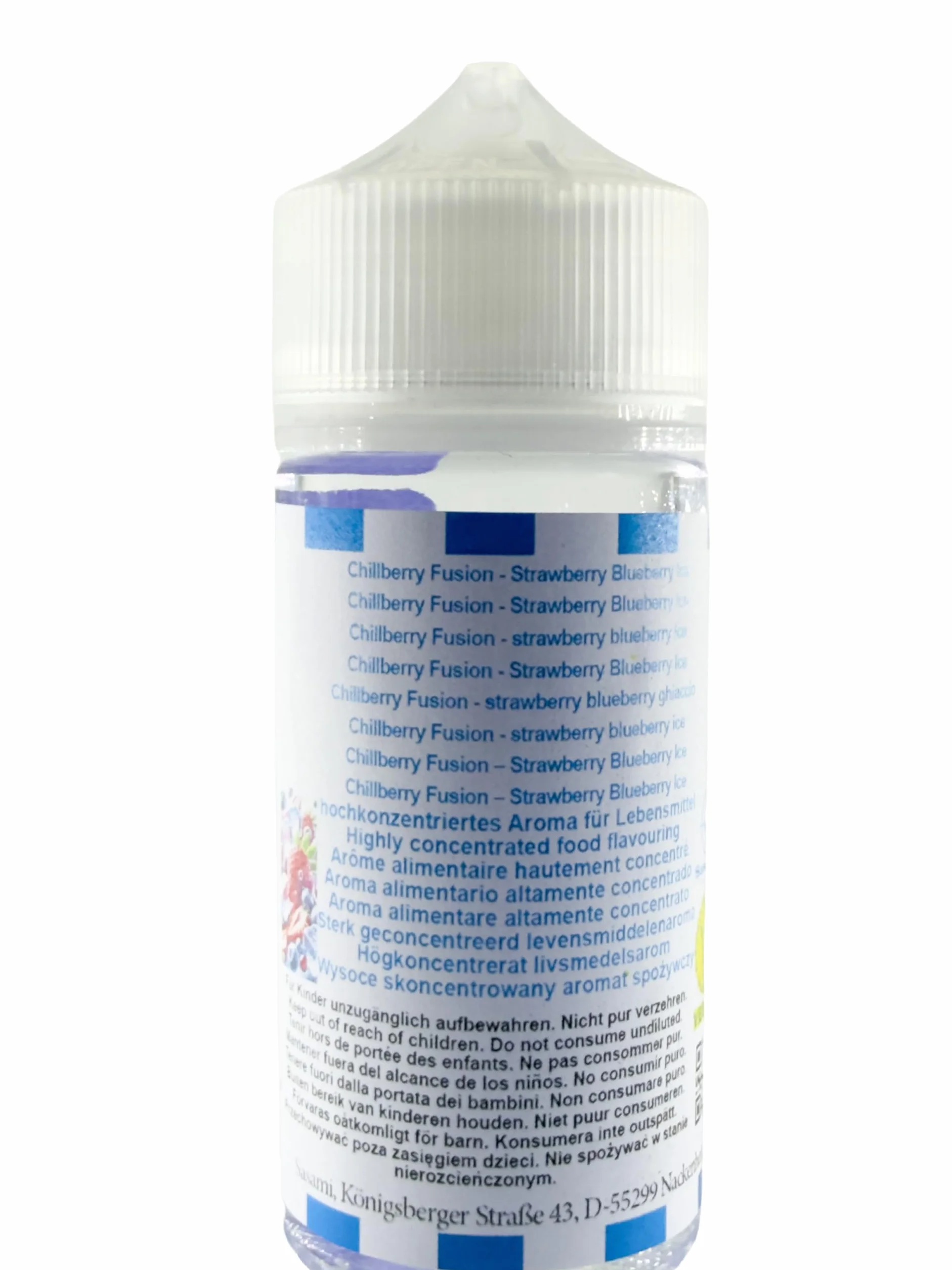 Chillberry Fusion - Strawberry Blueberry Ice aroma concentrado - Vegano - Sasami - 10ml