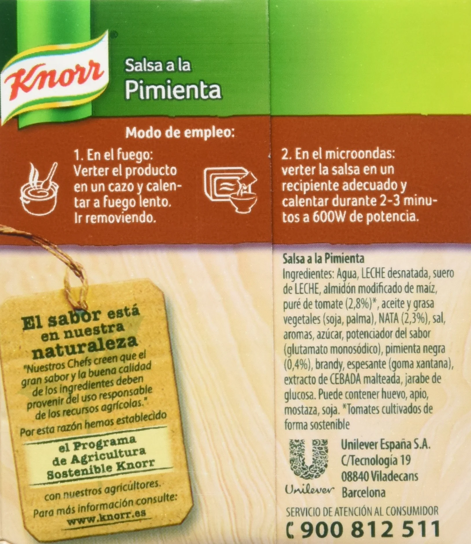 Knorr - Salsa Brick A La Pimienta, 300 ml - [Pack de 2]