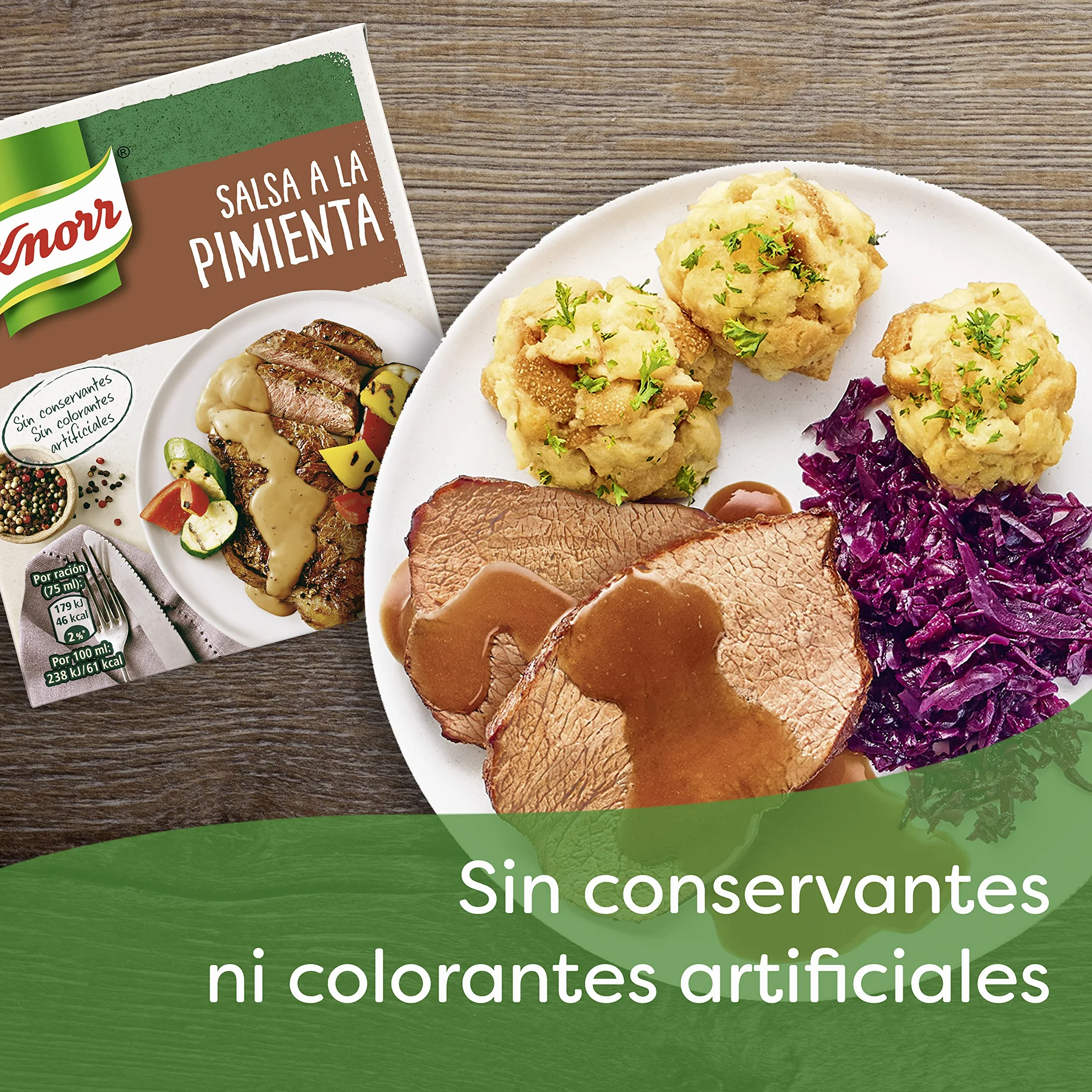 Knorr Salsa a la Pimienta 300ml Pack de 12