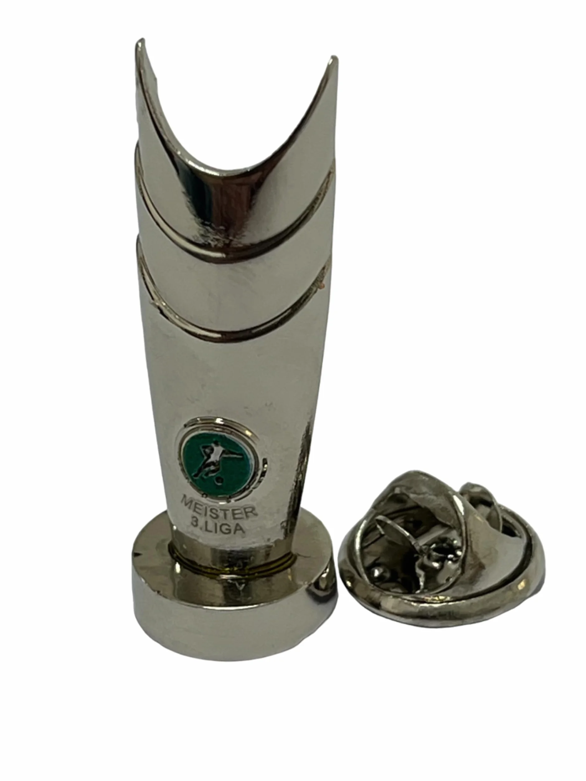 DFB Pin Anstecker Meisterpokal 3 Liga Pokal Trophy 30 mm Höhe Metall Miniatur Zamak Fußball Fanartikel