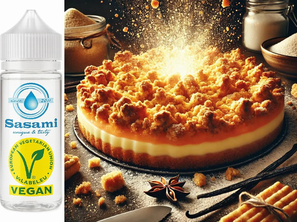 Pastel de migas de pudín aroma concentrado - Vegano - Sasami - 10ml