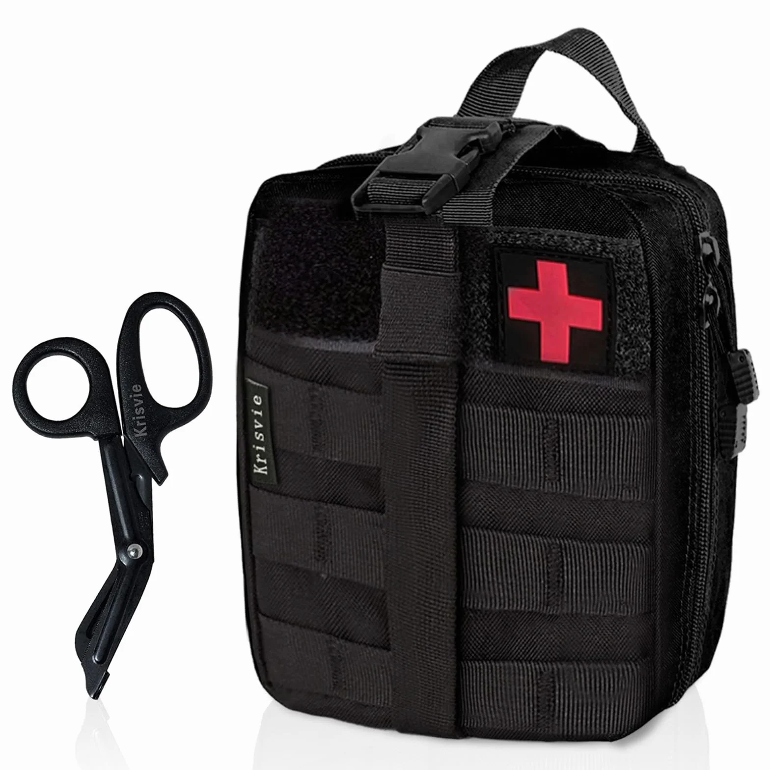 Médica Bolsa Primeros Auxilios Táctica Compacta Botiquín Negro