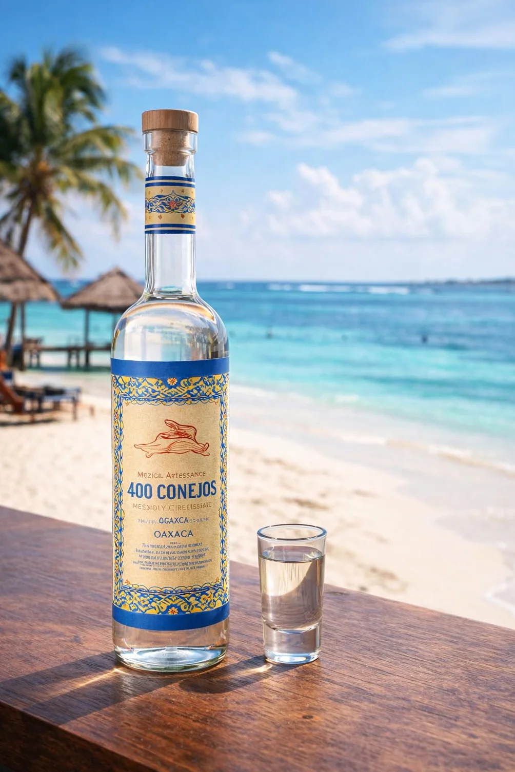 Mezcal 400 Conejos 3 Botellas Artesanal Oaxaca