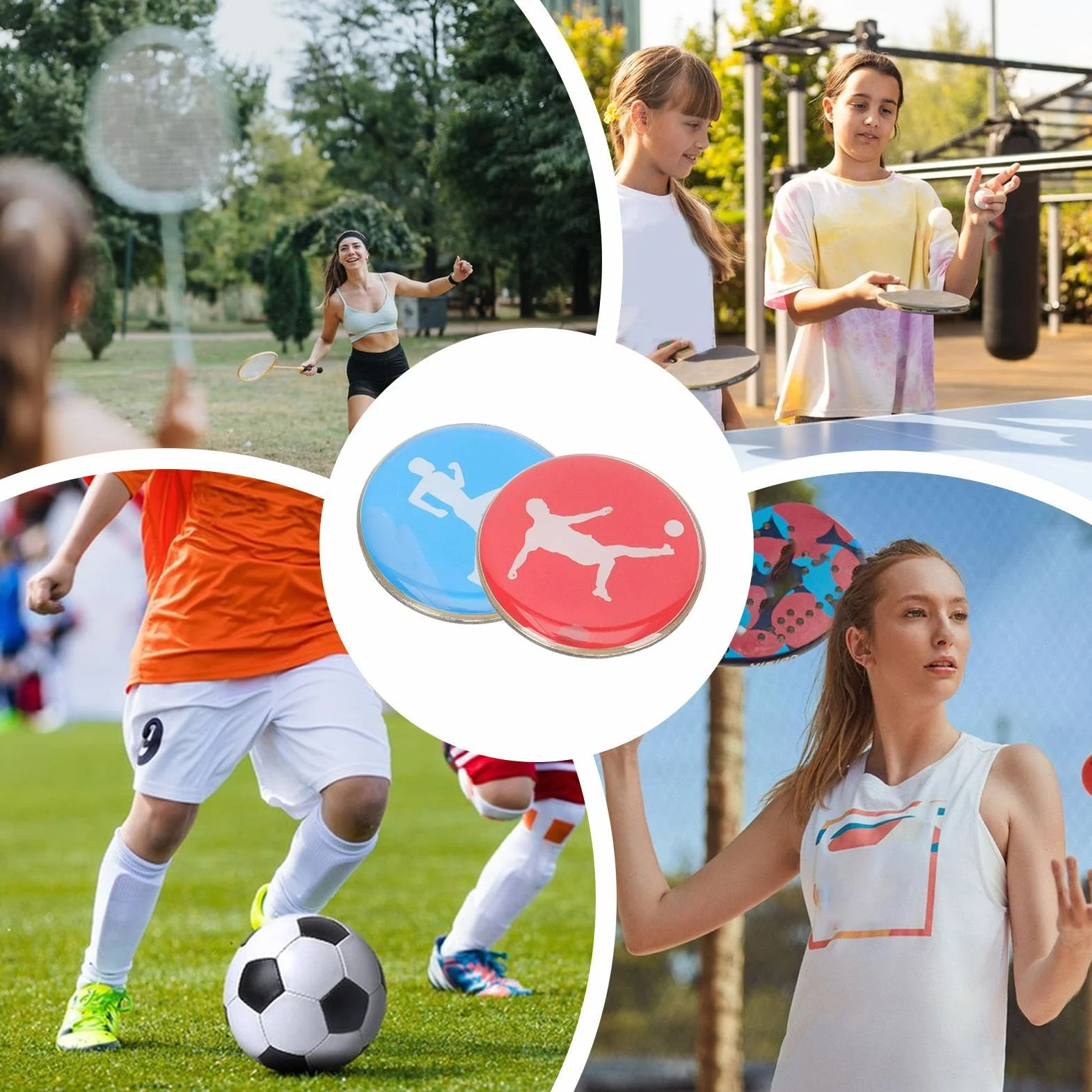 Kit De Árbitro De Fútbol - Monedera De Lanzamiento Del Lado Del Árbitro - Moneda Deportiva Para Entrenamiento De Fútbol - Juez De Dos Lados - Equipo