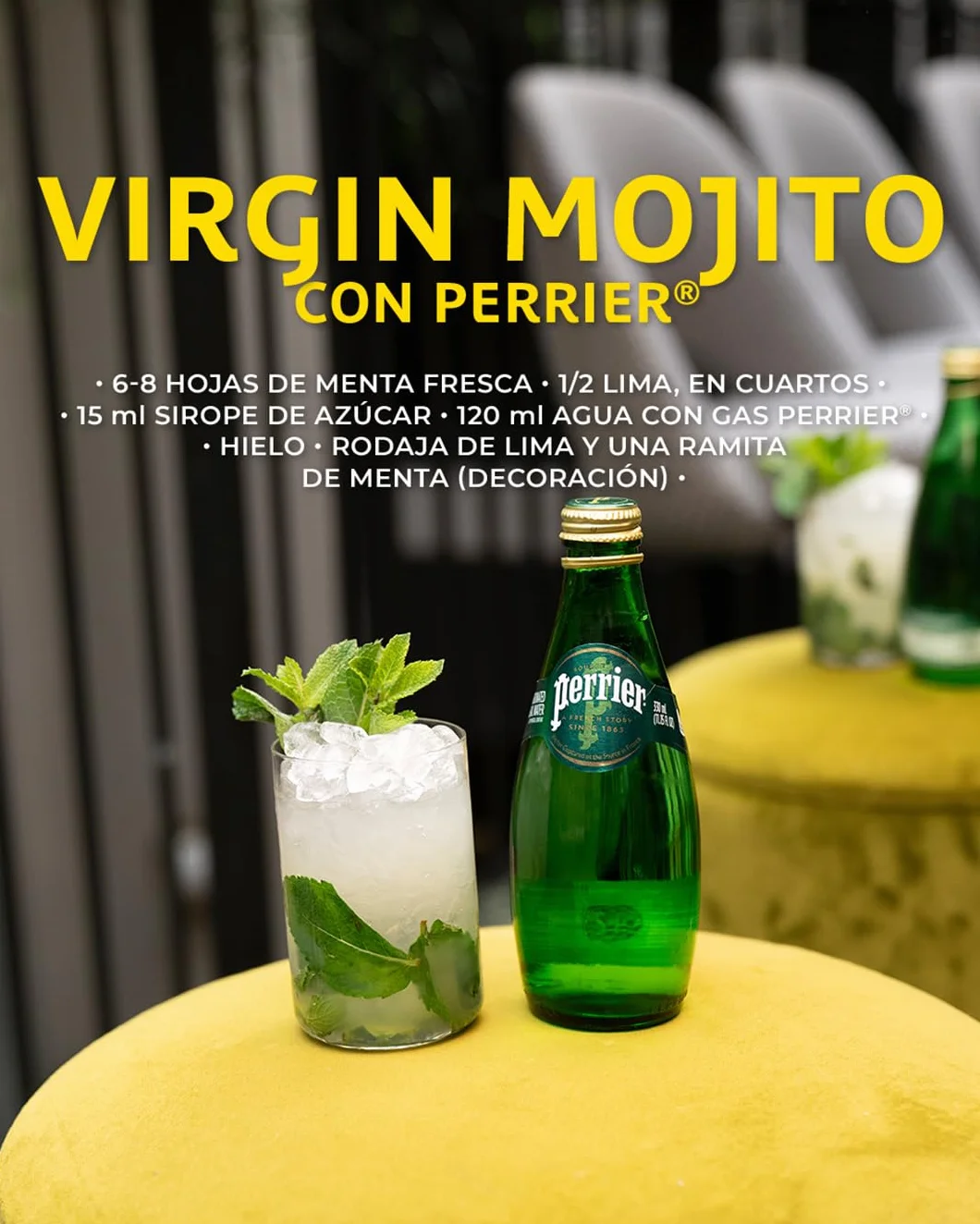 Perrier Agua Mineral Natural con Gas - Paquete de 6 Botellas de Plástico de 1 L - Total: 6 L