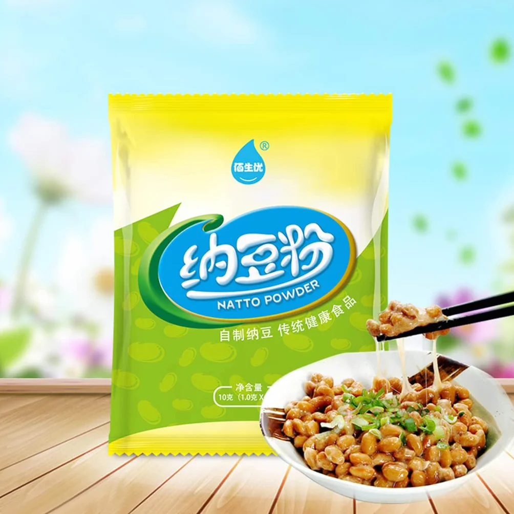 Agente de fermentación en polvo de natto de alta actividad, 10 g, para hacer bacilos, accesorio de arranque en polvo