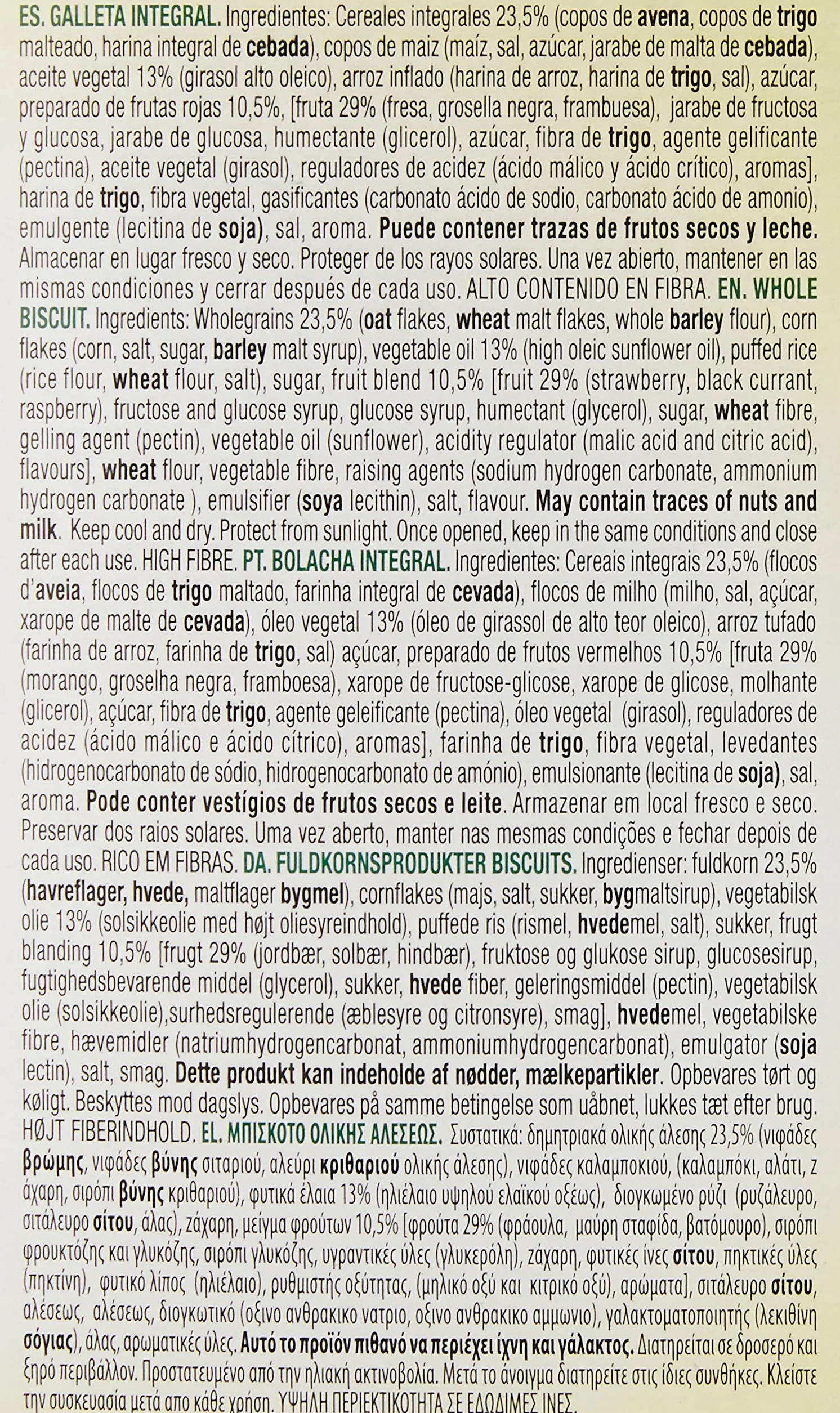Gullón Galleta Desayuno y Merienda, Paquete de 6 x 40g