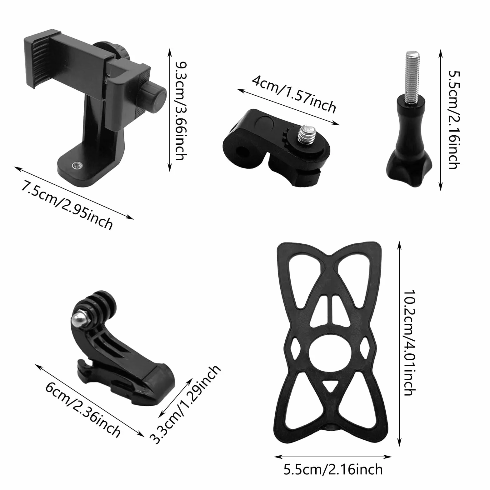 Arnés de pecho ajustable para GoPro 11,10,9,8,7,6,5 e Insta 360 y móviles