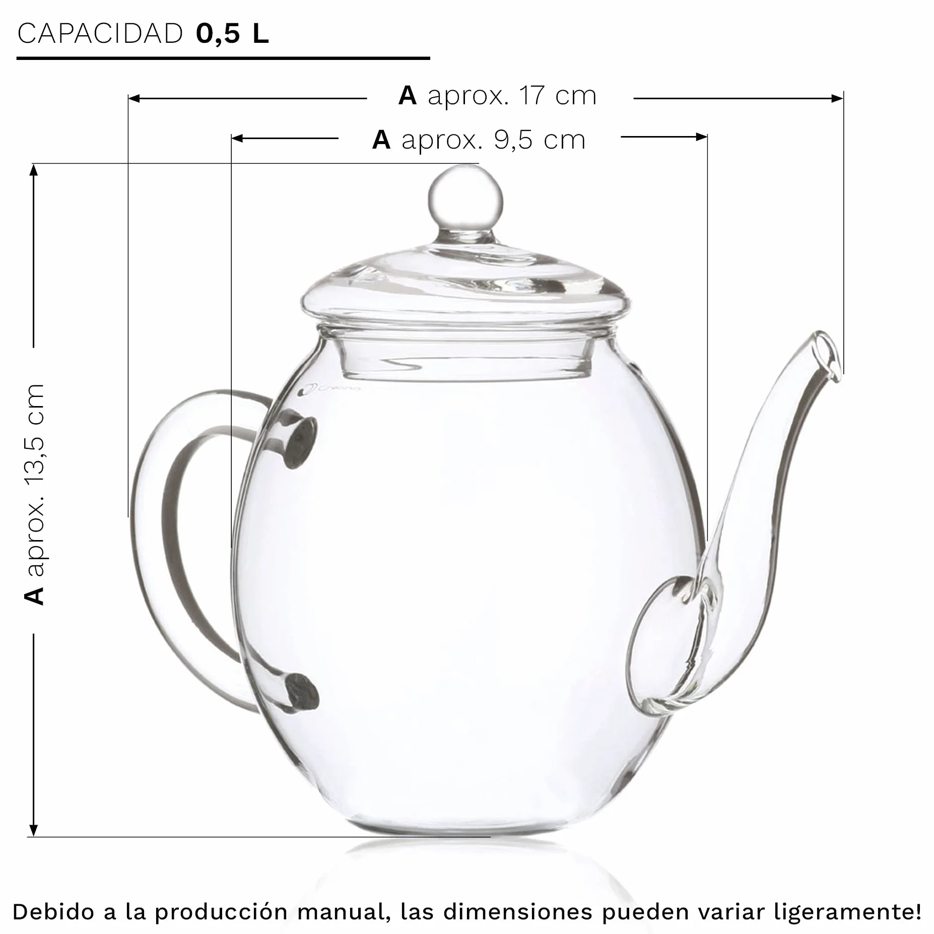 Creano Set Flores de Té Blanco 12 uds Tetera 500ml Antigoteo Cofre Magnético Regalo Mujer Mamá