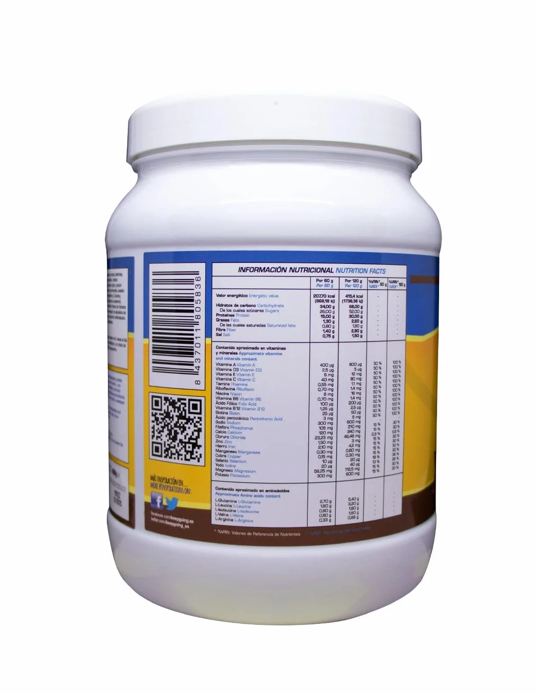 Keepgoing Quick Recovery Bebida Recuperadora en Polvo Sabor Chocolate | Recuperador Muscular para Deportistas | Recovery Drink | Recovery Ciclismo | Recuperador Muscular Running | 600 g