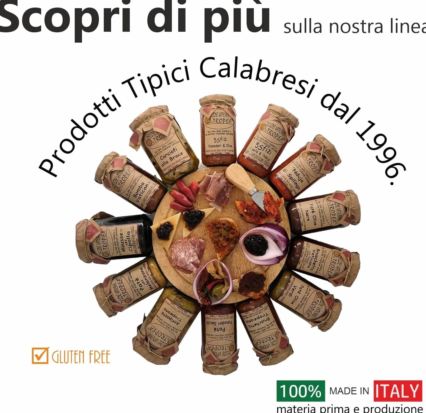 Paté de Tomate Seco 180g | Delicia Calabresa – Perfecto para Bruschetta, Pasta y Queso | Auténtica Salsa Gourmet Italiana por Delizie Vaticane di Tropea