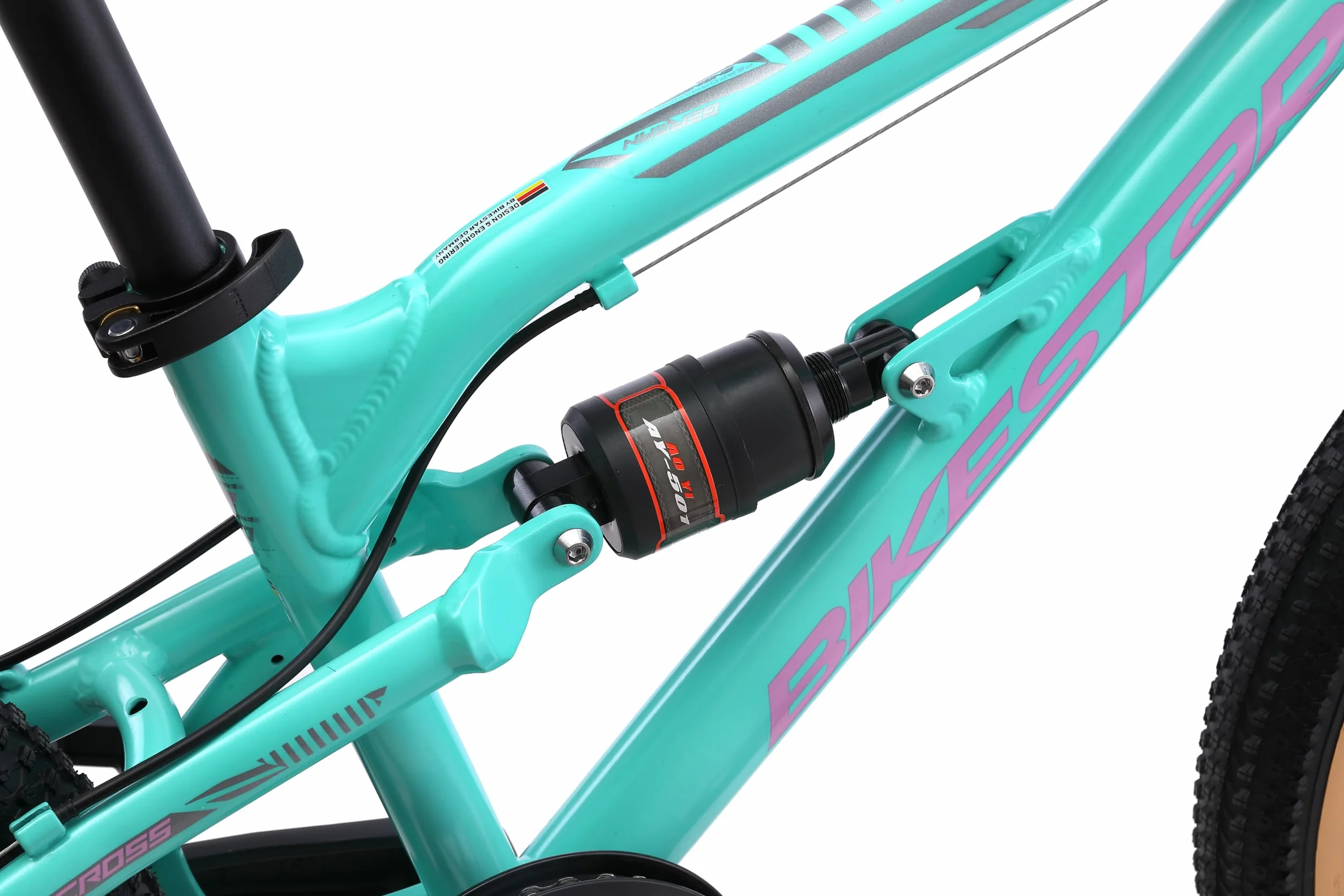 BIKESTAR Bicicleta de montaña Aluminio Suspensión Doble 20 Pulgadas 6 años Cambio Shimano 7 velocidades Freno de Disco niños
