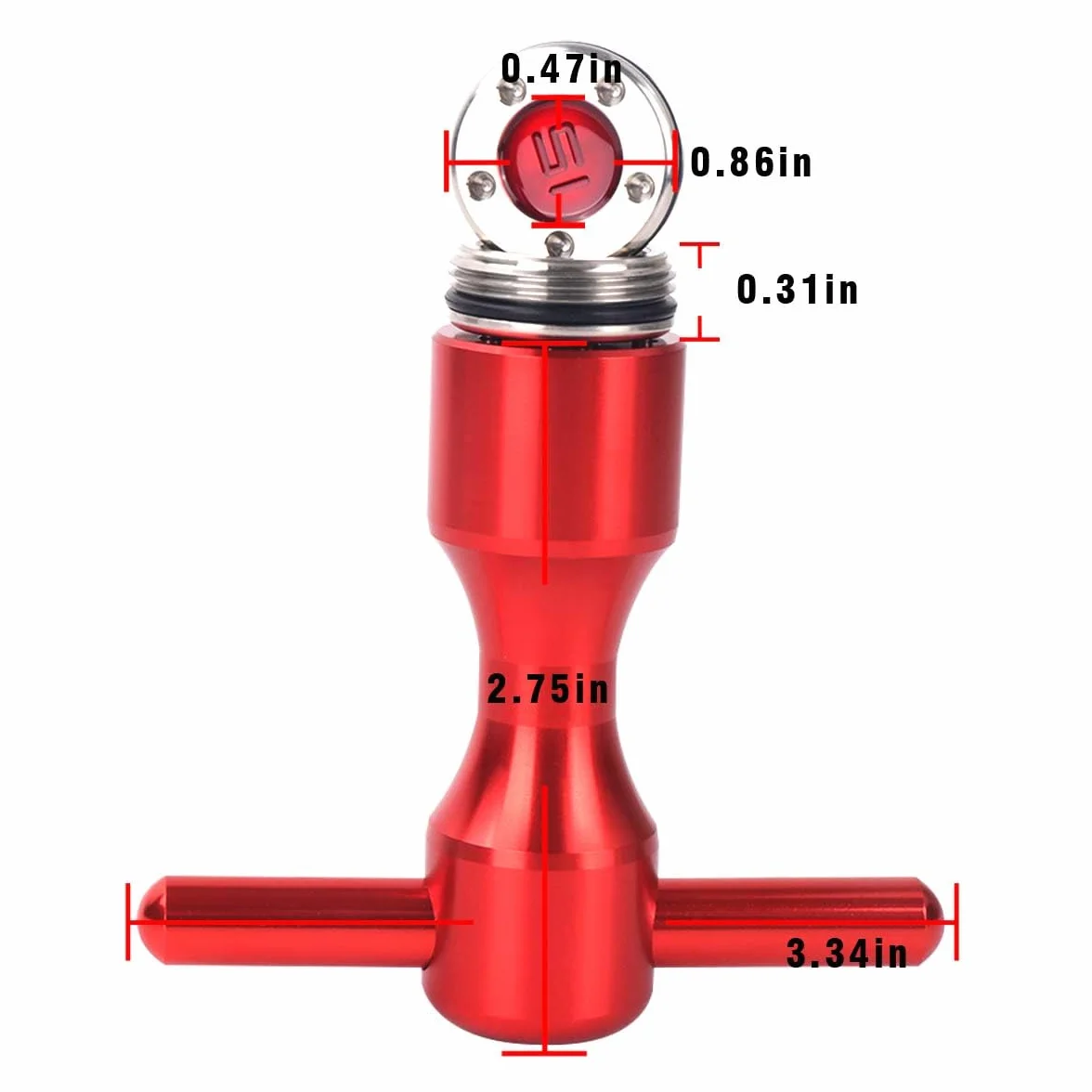 Histar 2pcs Golf personalizado rojo pesos + llave para putters Titleist Scotty Cameron
