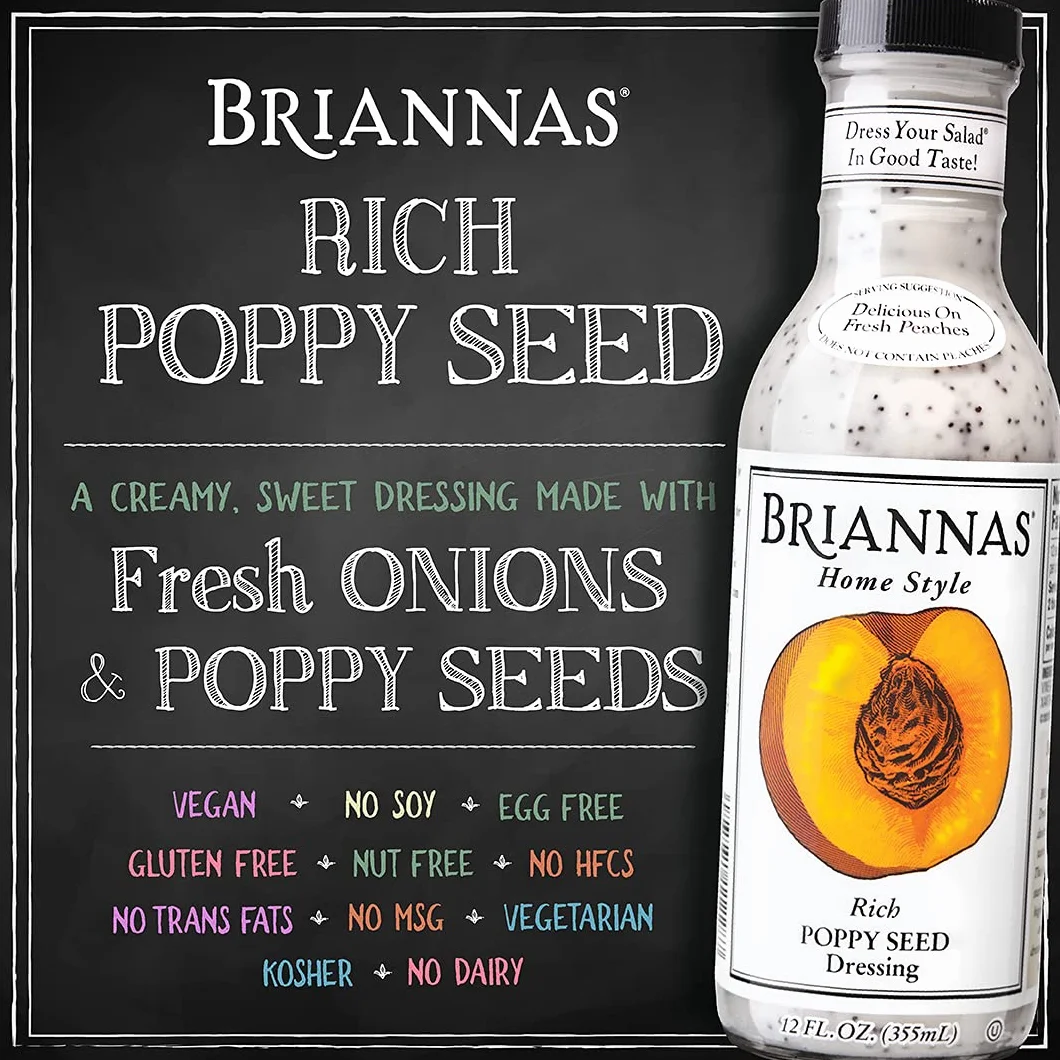 Briannas Home Styles - Rich Poppy Seed Dressing - 355ml