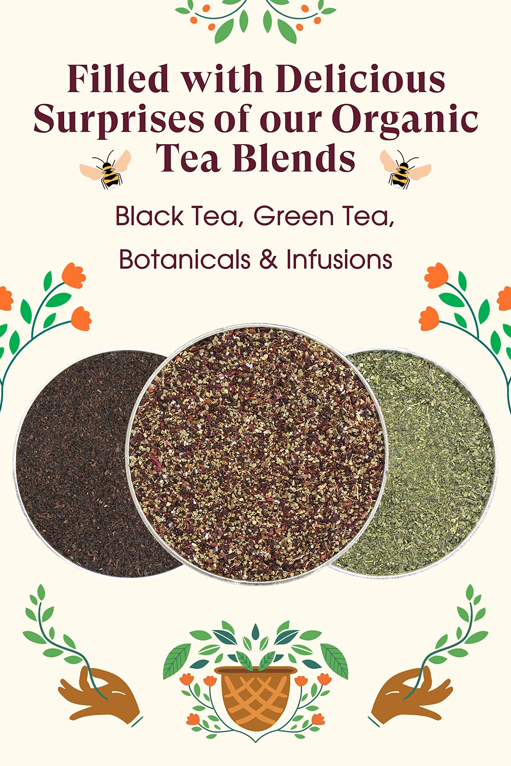 Calendario de Adviento Triángulo 25 bolsitas pirámides de tés e infusiones orgánicas - English Tea Shop