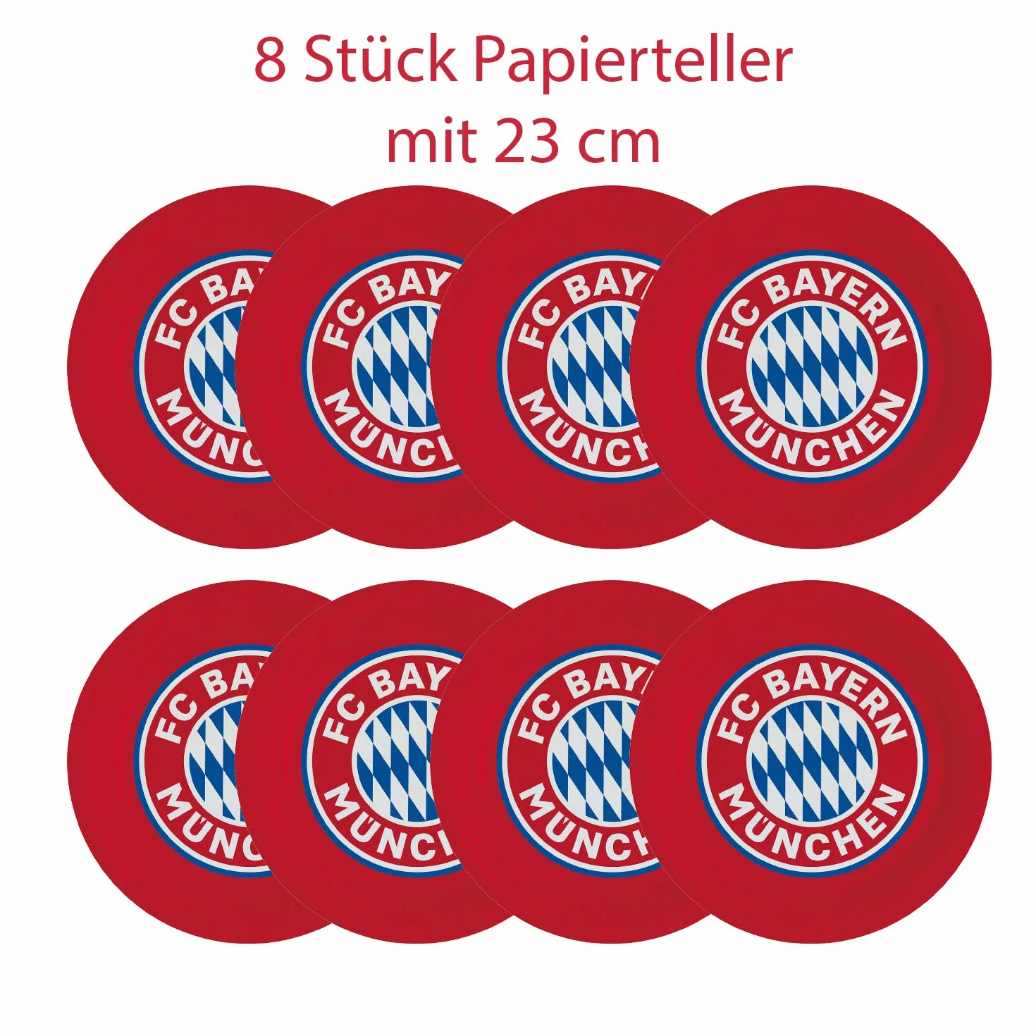 FC Bayern München Set de fiesta de fútbol XL, 34 piezas, decoración para cumpleaños