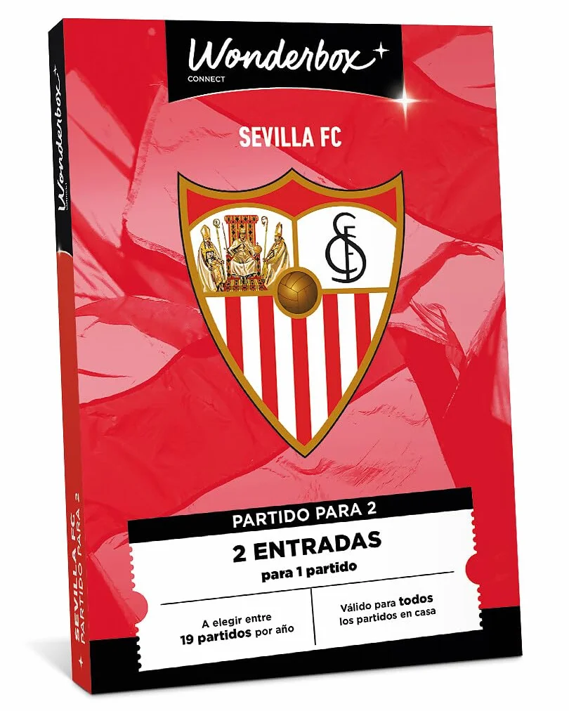 WONDERBOX Connect Caja Regalo Sevilla FC 2 Entradas Partido Ramón Sánchez-Pizjuán 27 Meses