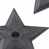 Ninja Stars 4pc Juego Artes Marciales Negro Polipropileno Plástico Contacto Completo