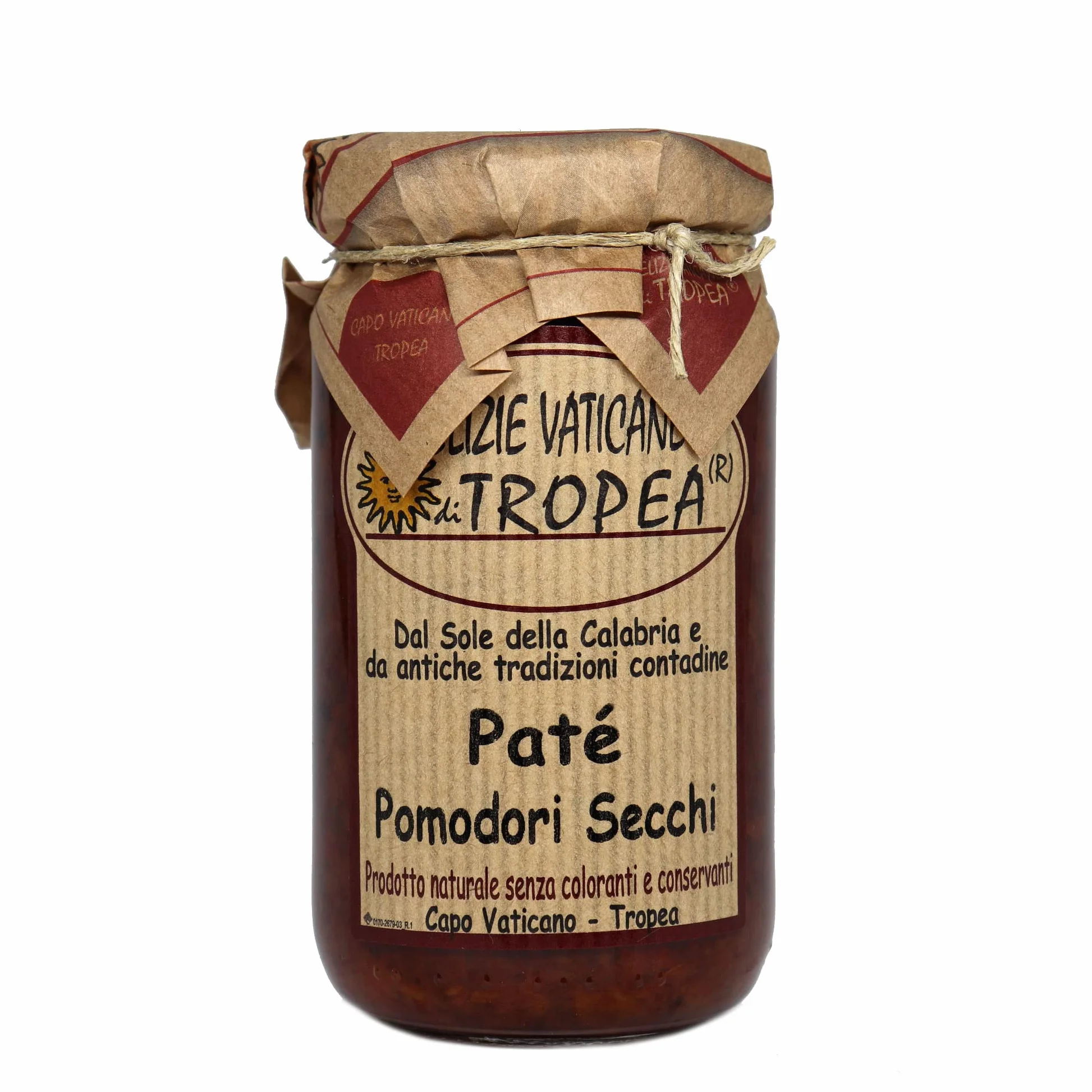 Paté de Tomate Seco 180g | Delicia Calabresa – Perfecto para Bruschetta, Pasta y Queso | Auténtica Salsa Gourmet Italiana por Delizie Vaticane di Tropea