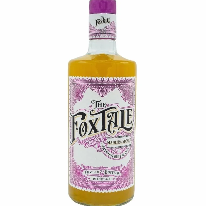 Gin The Foxtale Fruta de la Pasión 40% Vol. – Ginebra Portuguesa Exótica y Aromática, Perfecta para Gin Tonics Tropicales y Cócteles Originales