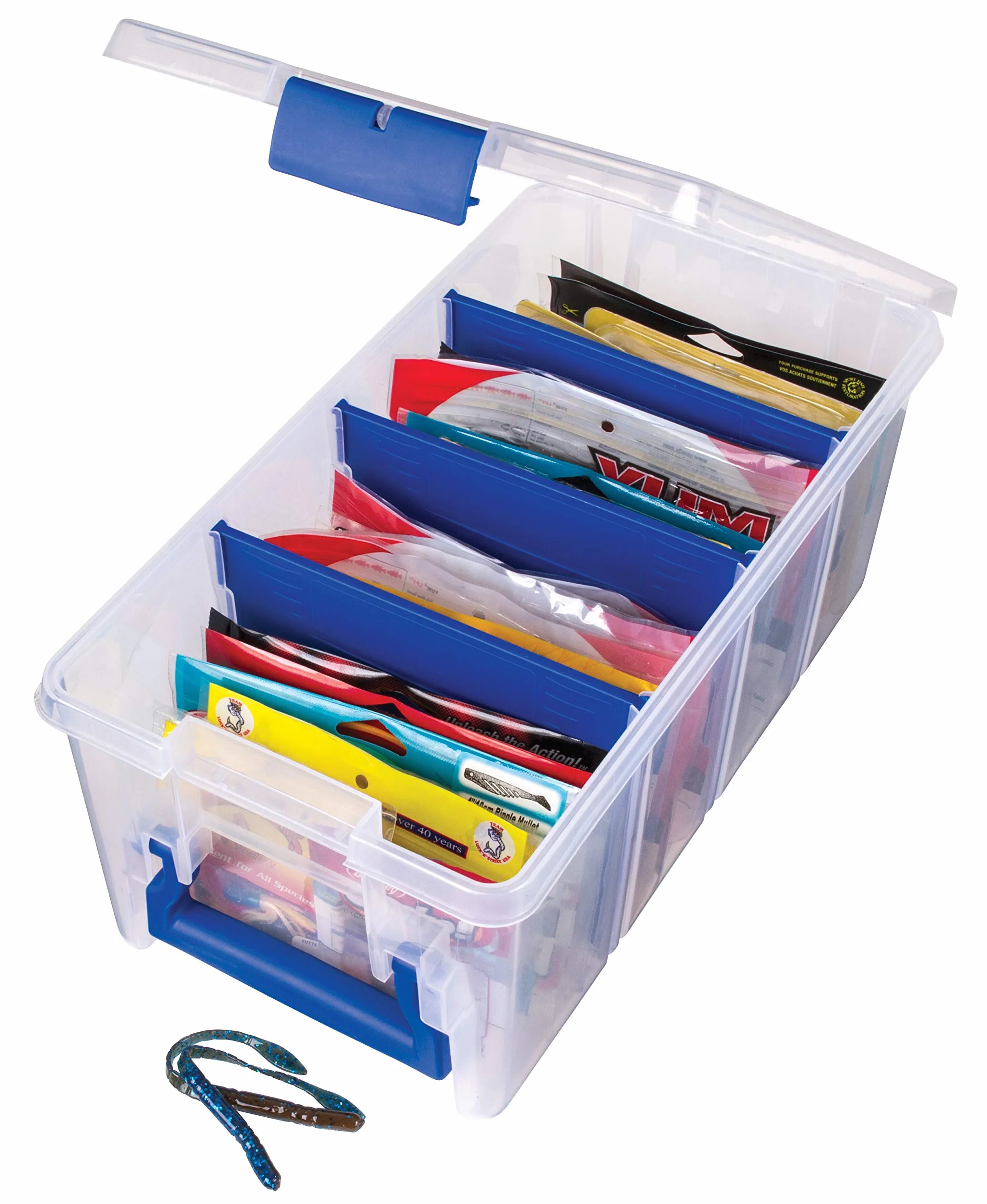 Flambeau Tackle 1/2 Satchel Tackle Box 15x8x6.25 Inch Clear