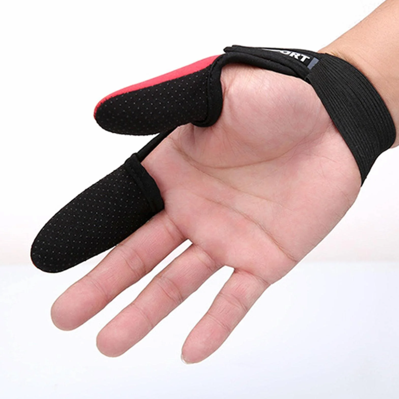 Abonda Guantes de pesca antideslizantes de dos dedos para surf, protector universal