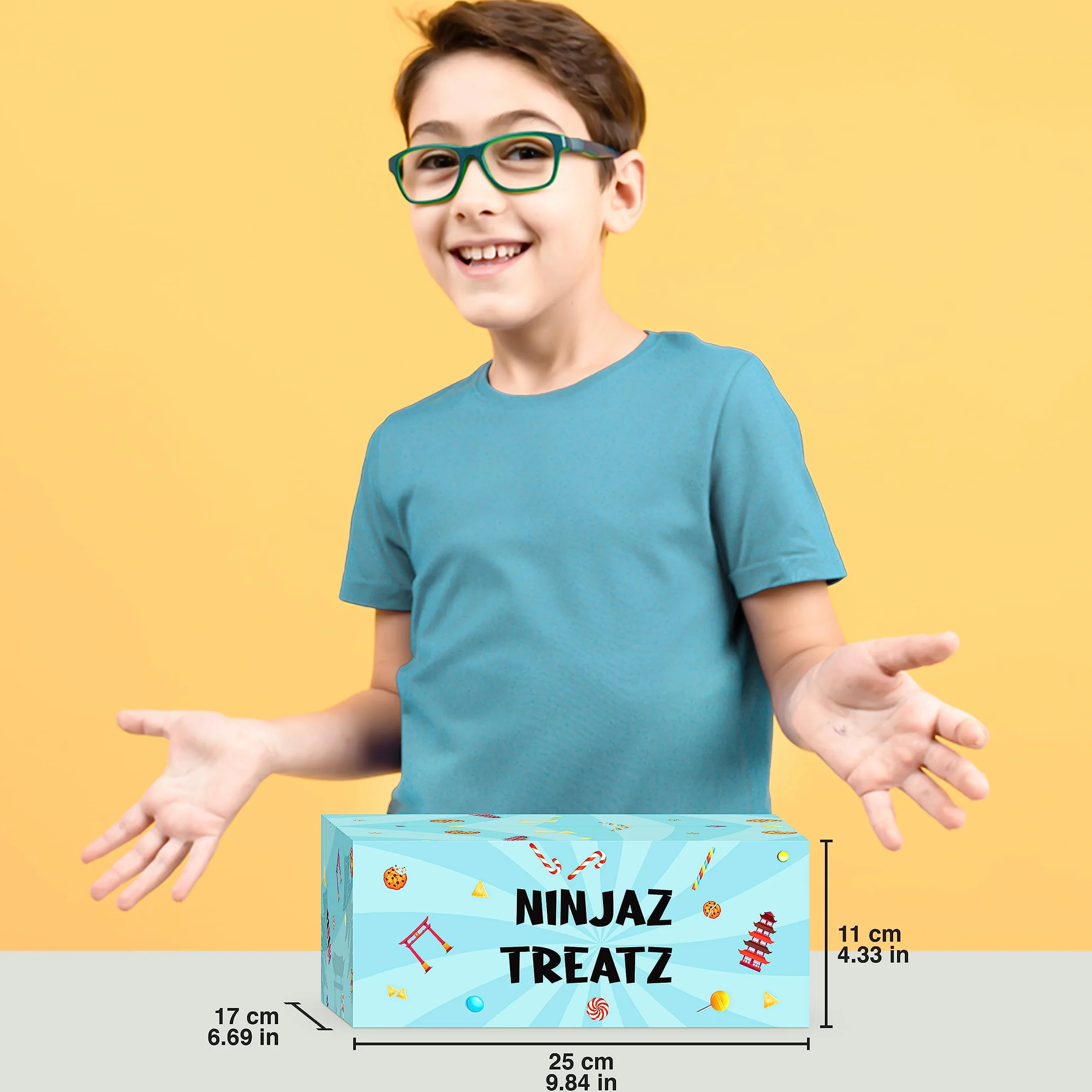 NINJAZ TREATZ 40 auténticos bocadillos y dulces japoneses caja de delicias dulces y saladas de Japón