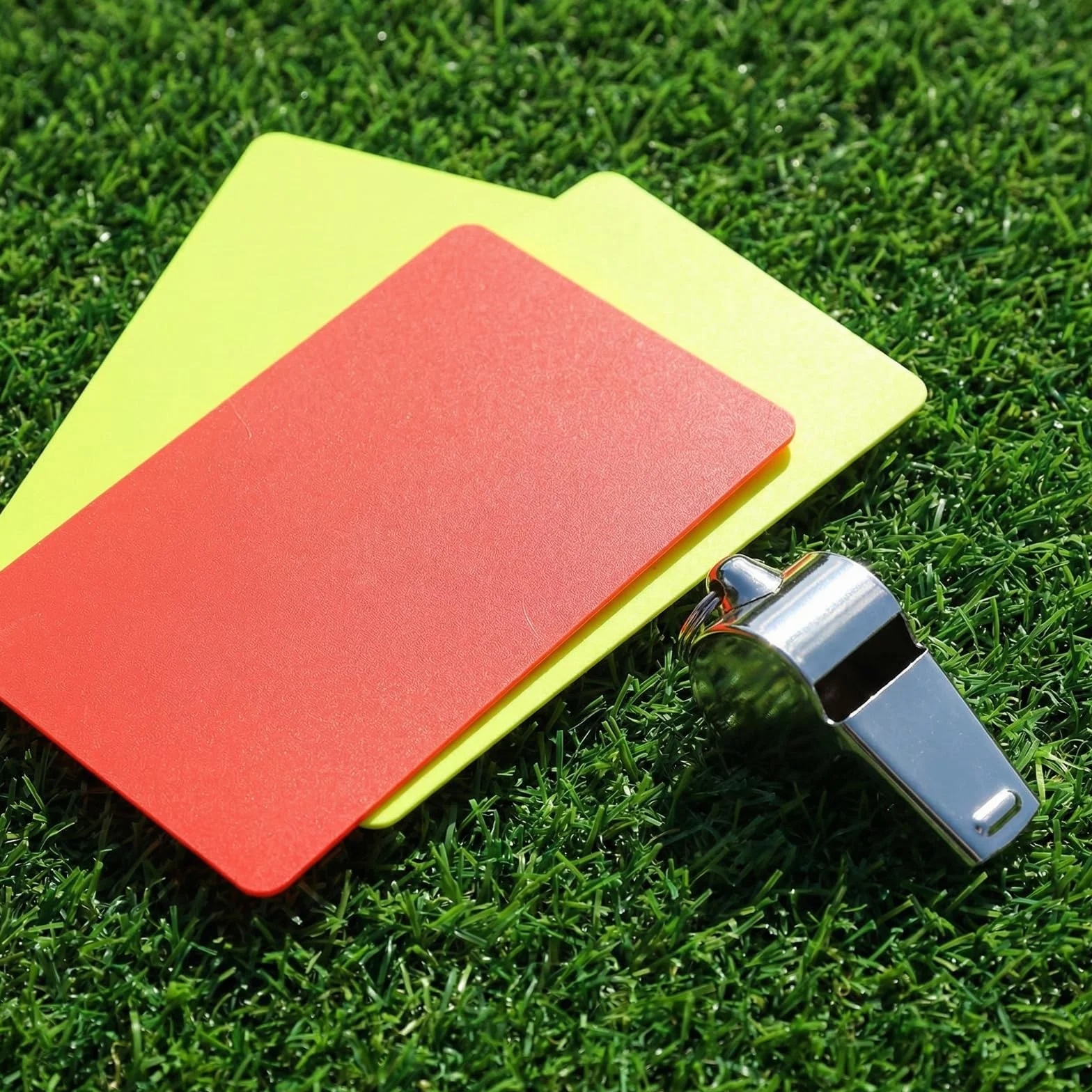 Tarjetas de Árbitro de Fútbol Roja y Amarilla, Material PVC